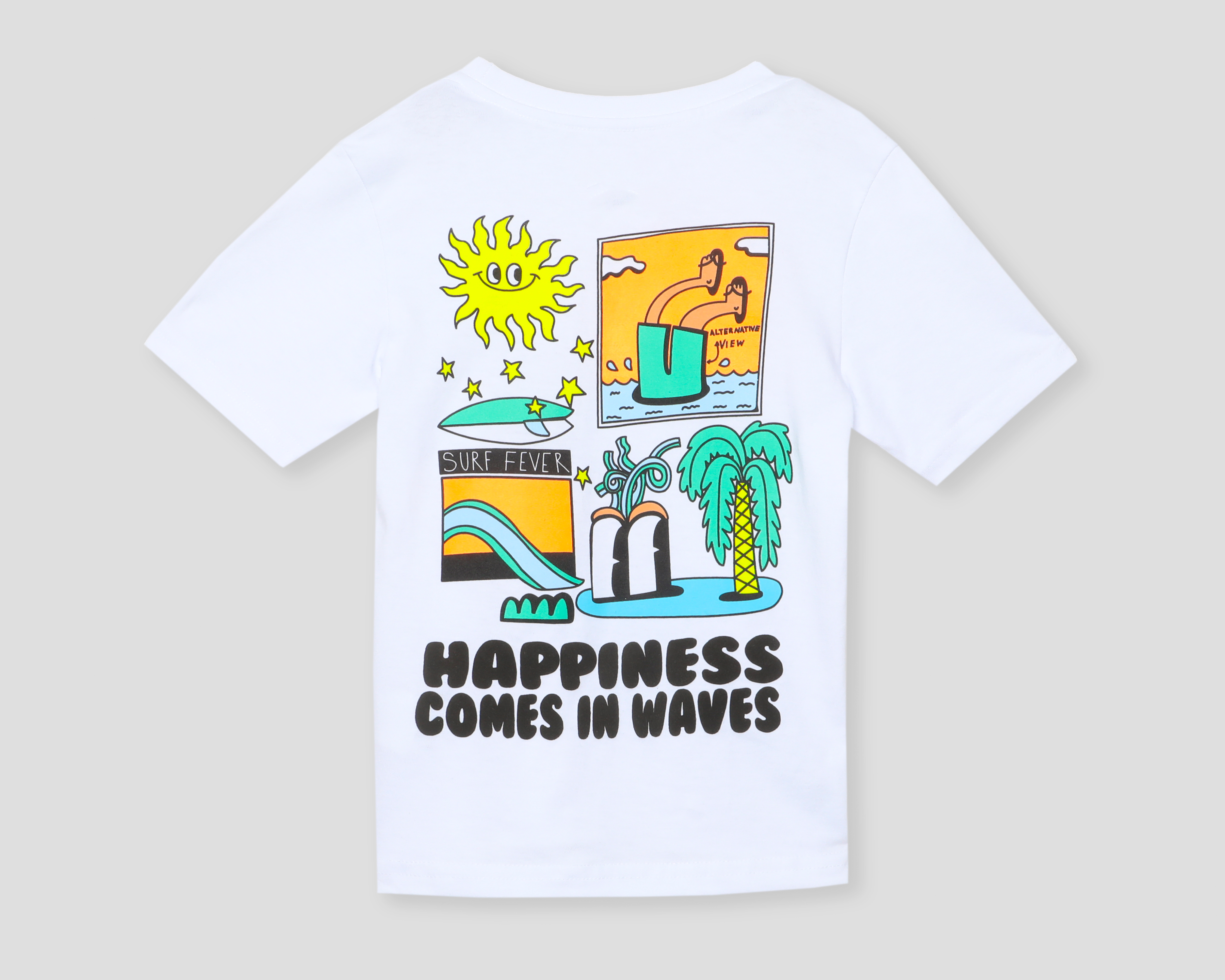 Foto 2 | Foto 2 | Playera Cuello Redondo Blanca Neo*City para Niño