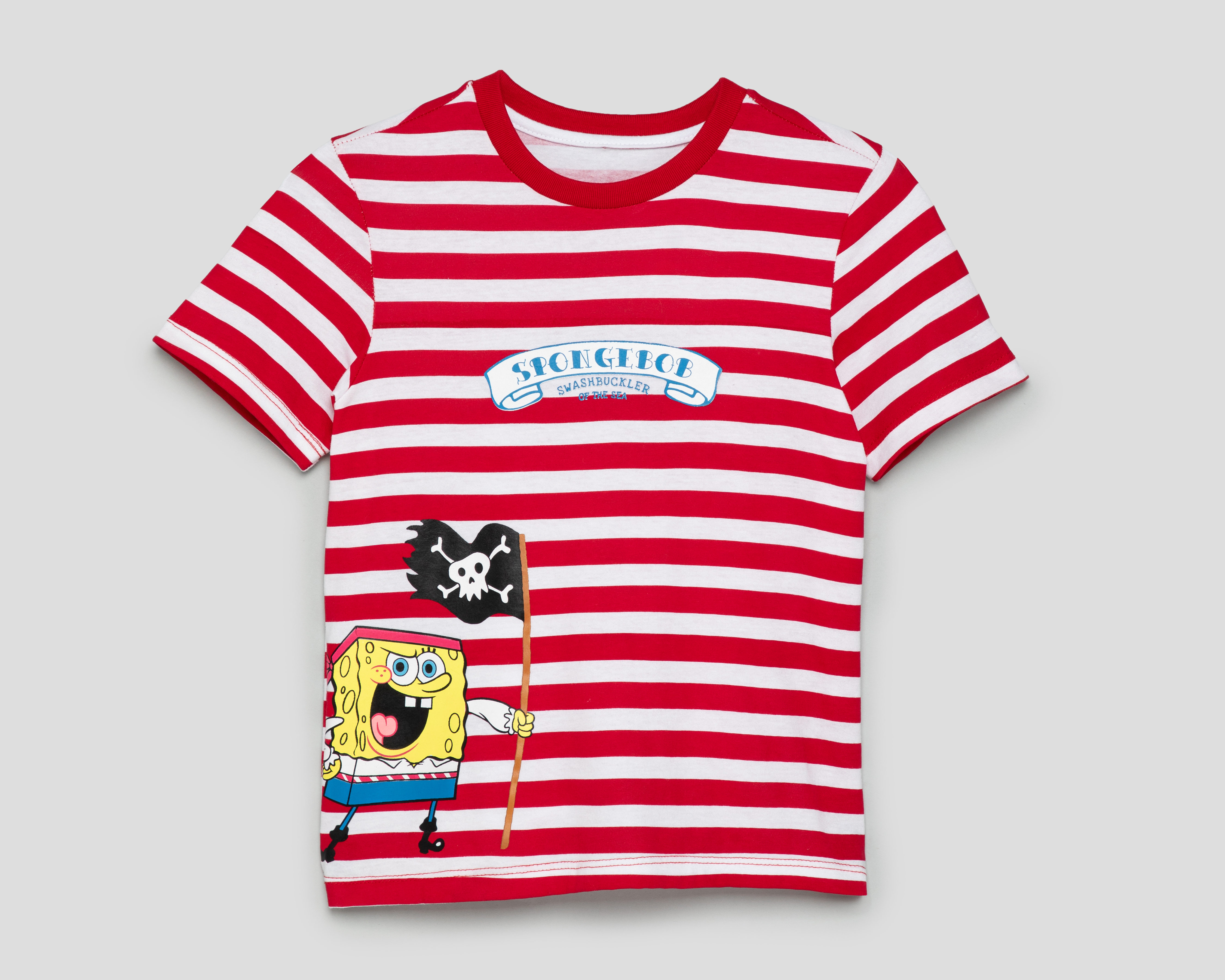 Foto 2 pulgar | Foto 1 | Playera de Cuello Redondo Roja Bob Esponja para Niño