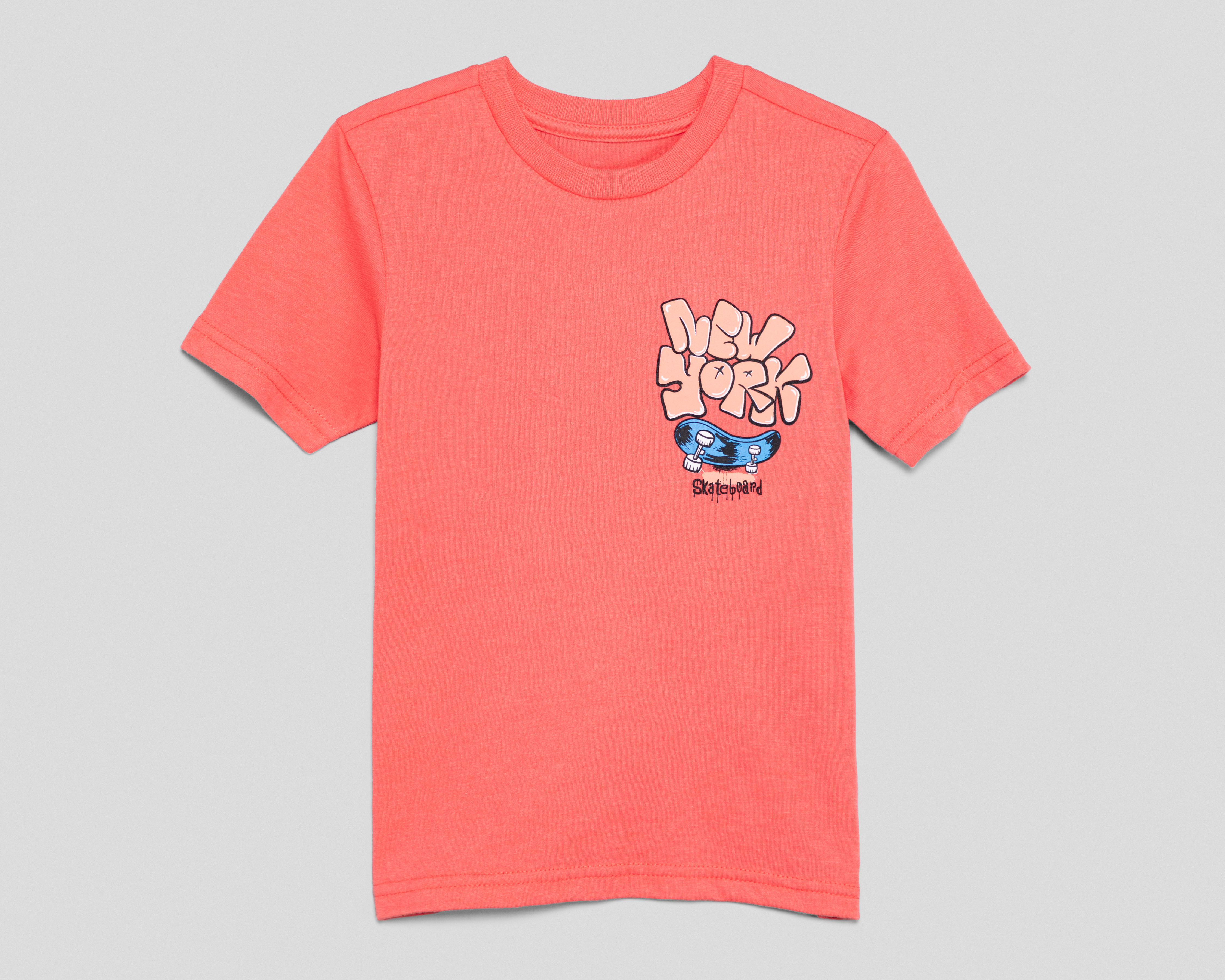 Playera de Cuello Redondo Anaranjada Neo*City para Niño