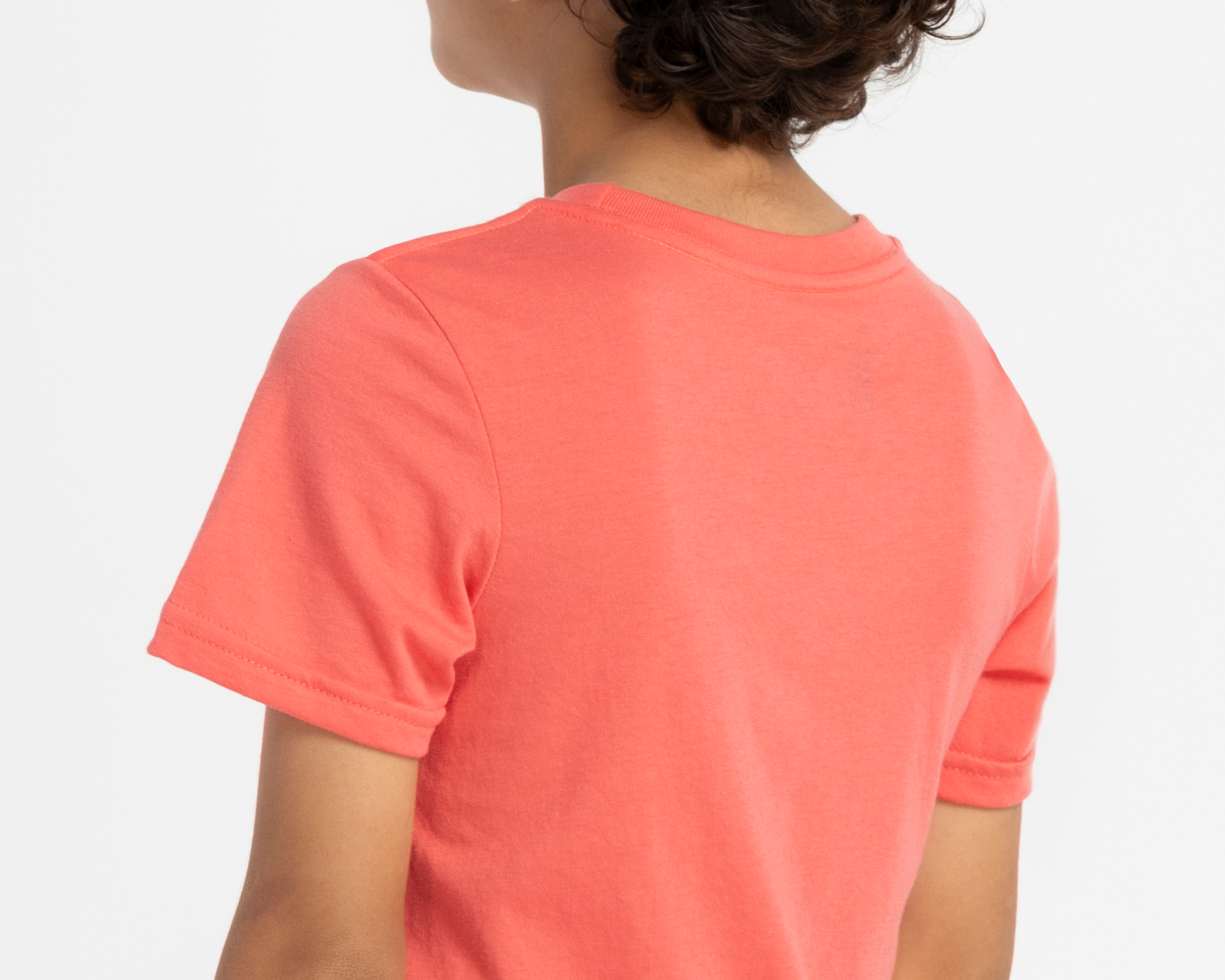 Foto 5 | Foto 5 | Playera de Cuello Redondo Anaranjada Neo*City para Niño