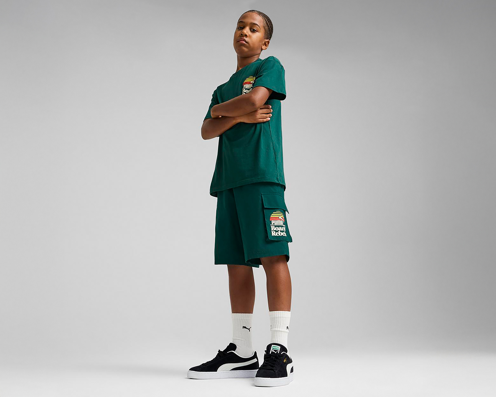 Foto 3 | Foto 3 | Short Deportivo Puma Cargo Juvenil