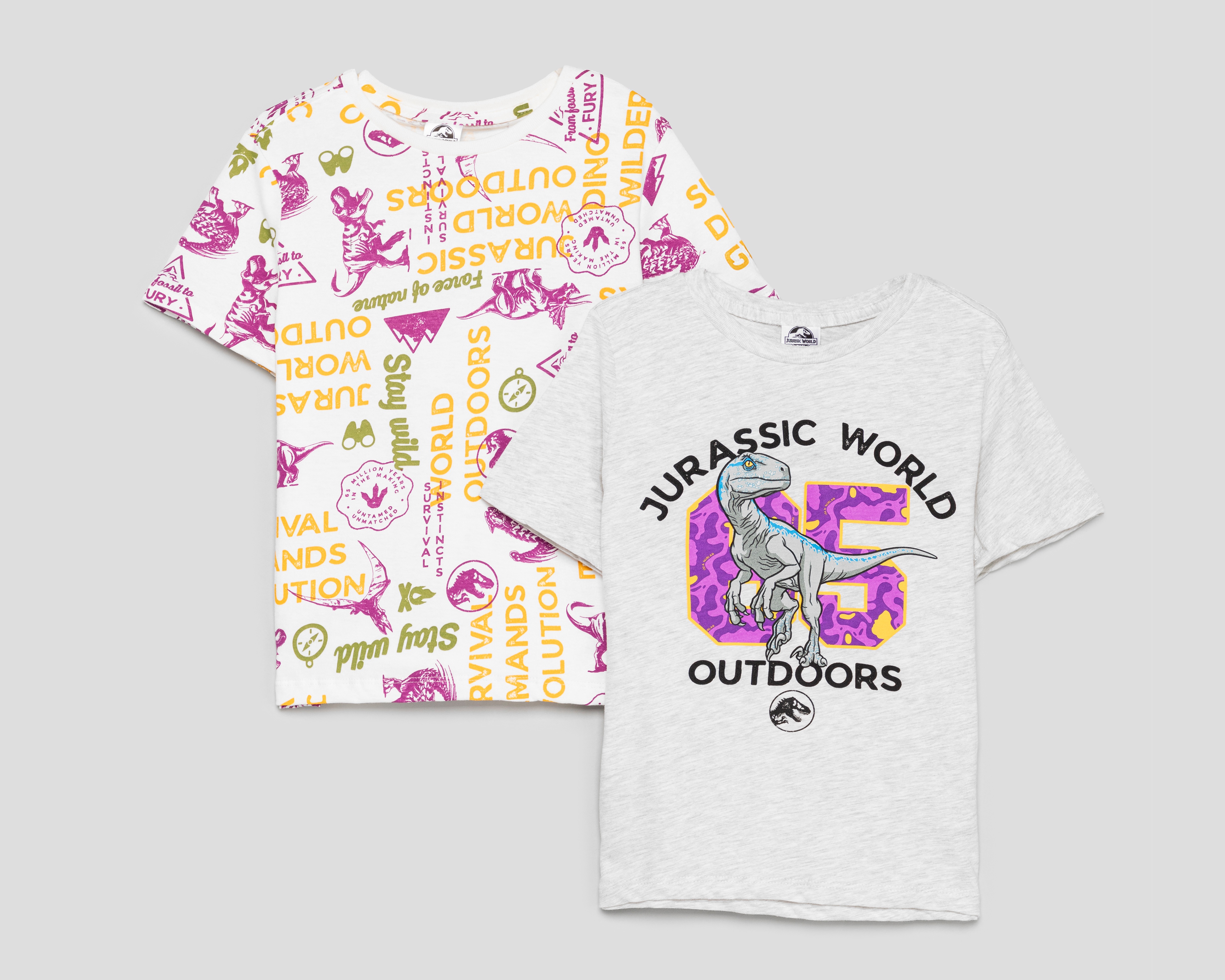 Playera Jurassic World por Refill para Niño 2 Piezas