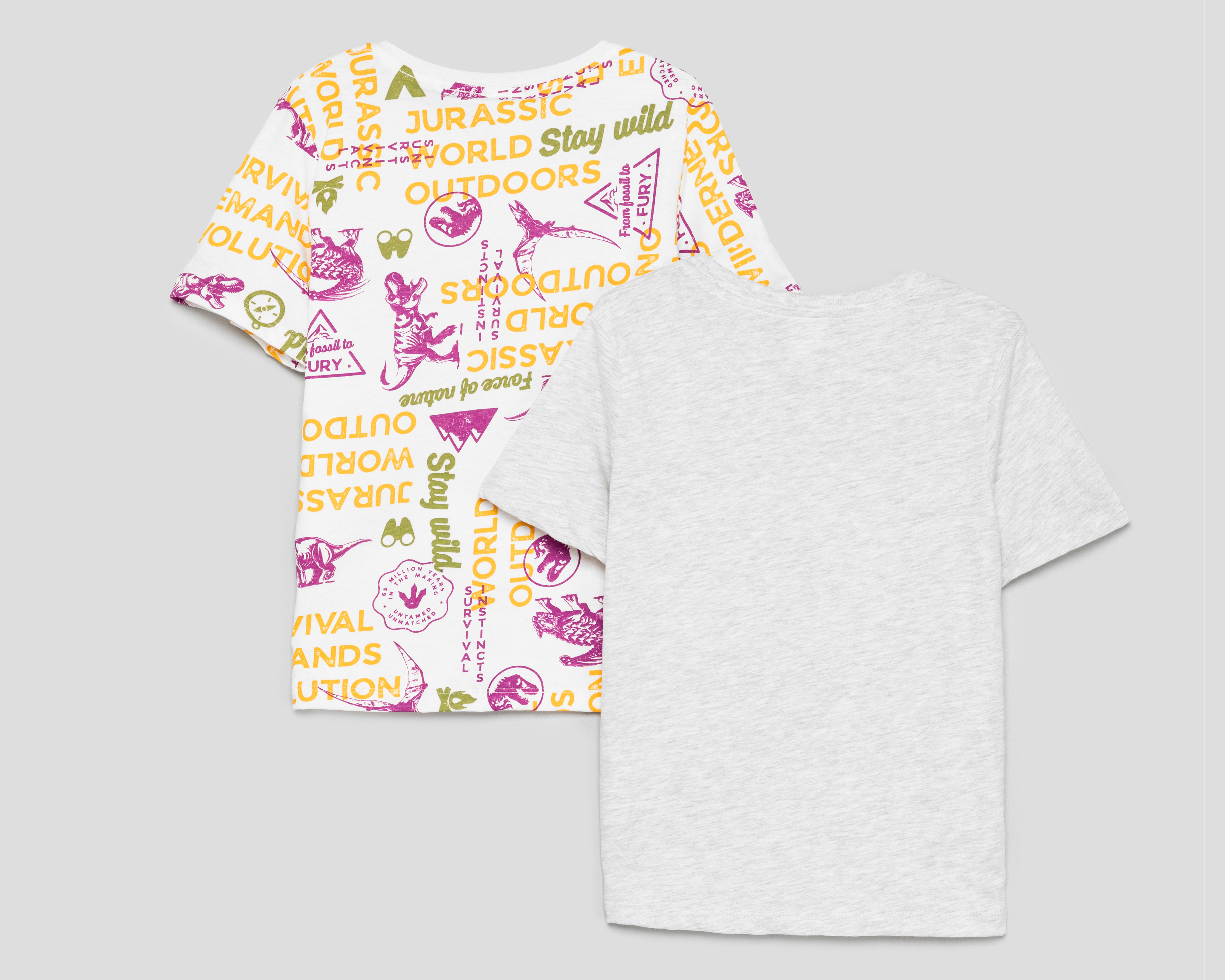 Foto 2 | Foto 2 | Playera Jurassic World por Refill para Niño 2 Piezas