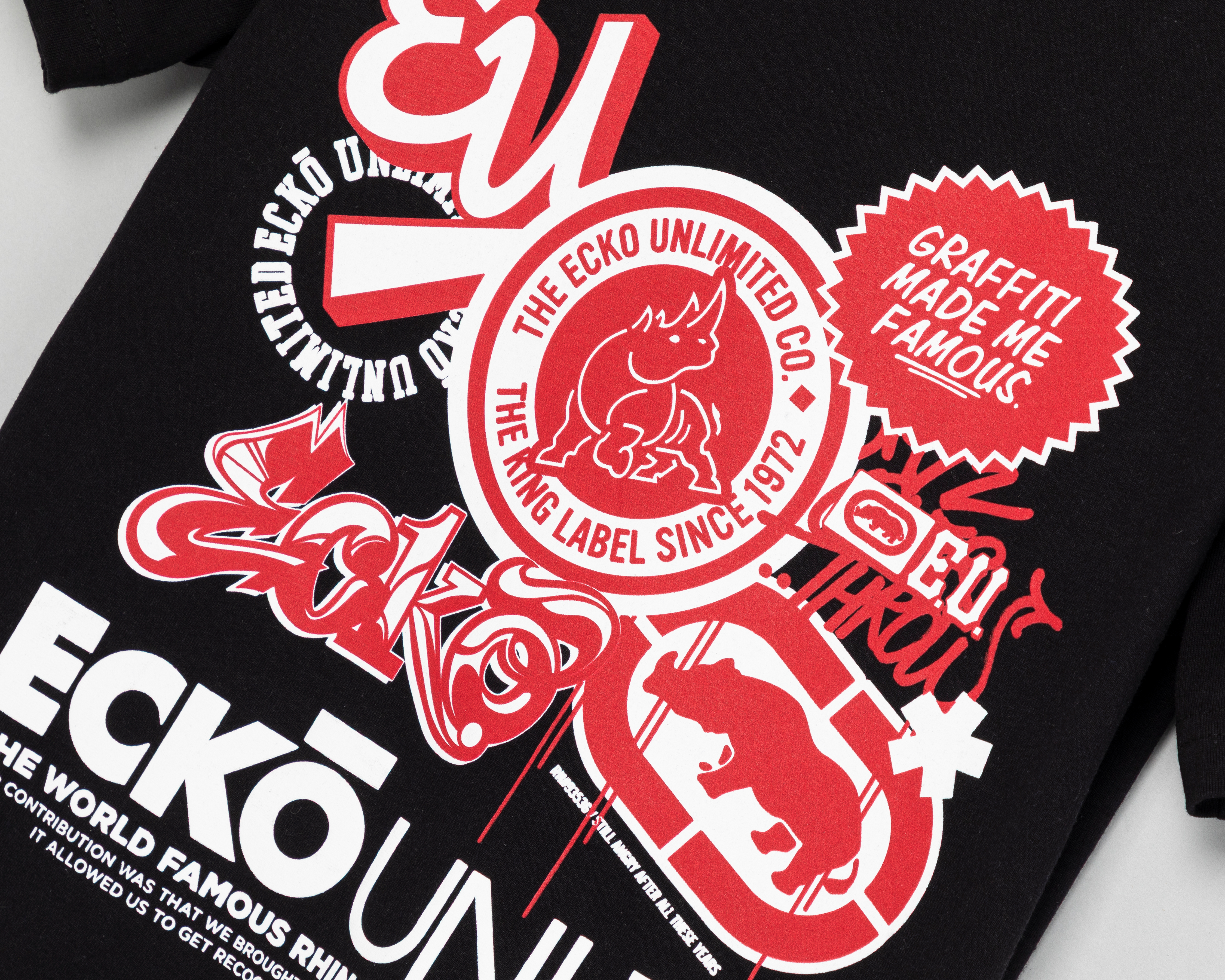 Foto 4 pulgar | Foto 3 | Playera de Cuello Redondo Negra Ecko Unltd. Juvenil