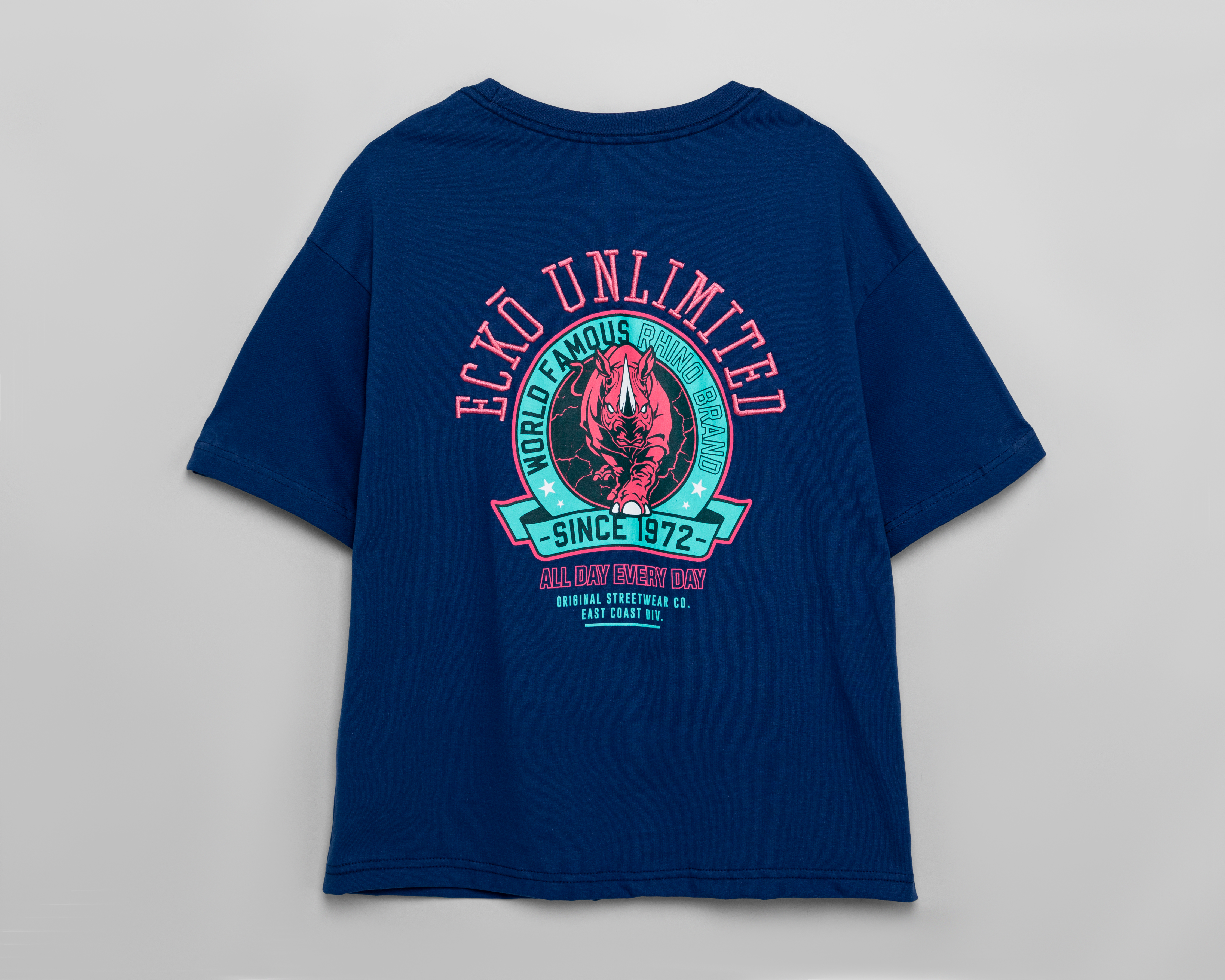 Foto 2 | Foto 2 | Playera de Cuello Redondo Azul Marino Ecko Unltd. Juvenil