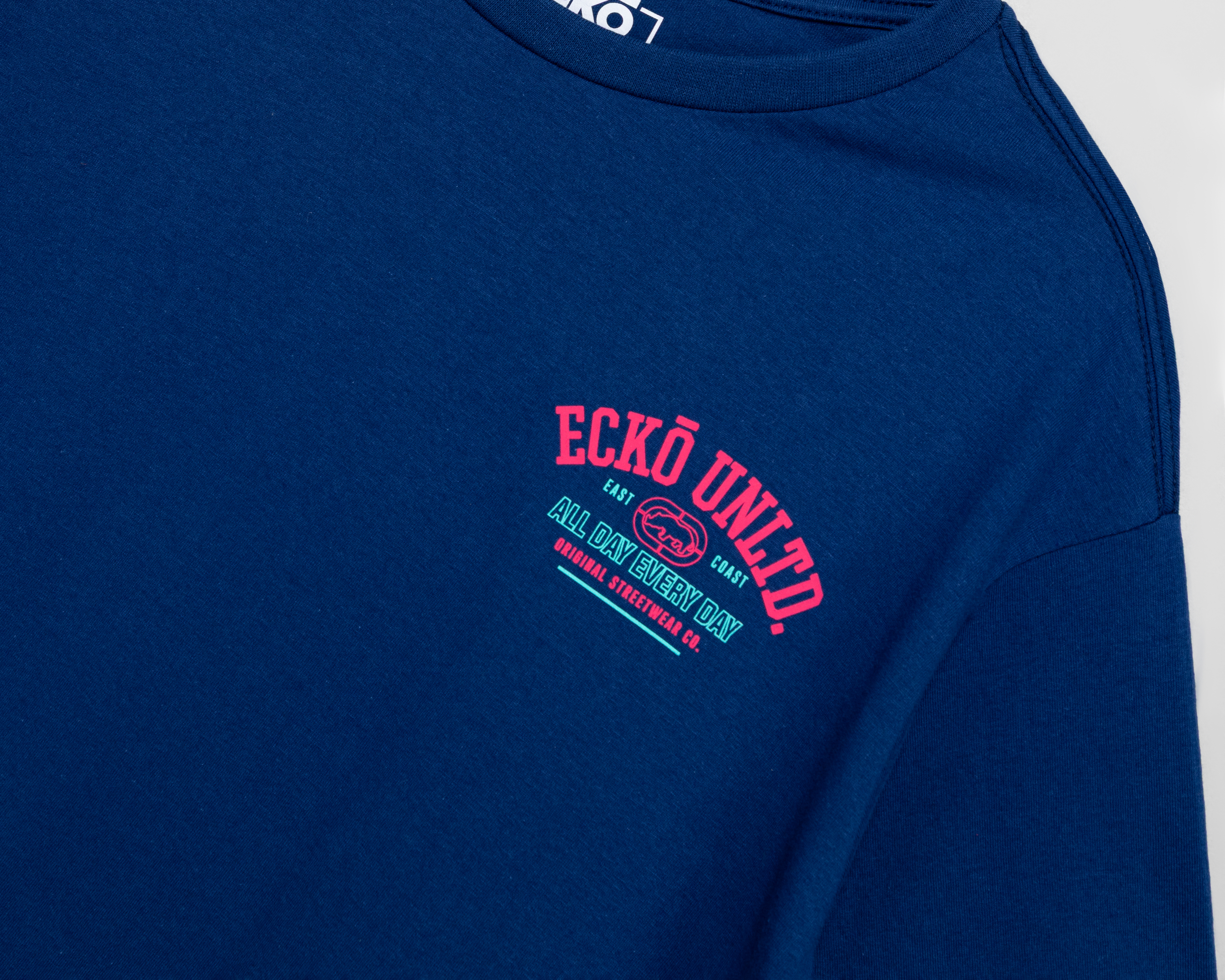 Foto 3 | Foto 3 | Playera de Cuello Redondo Azul Marino Ecko Unltd. Juvenil