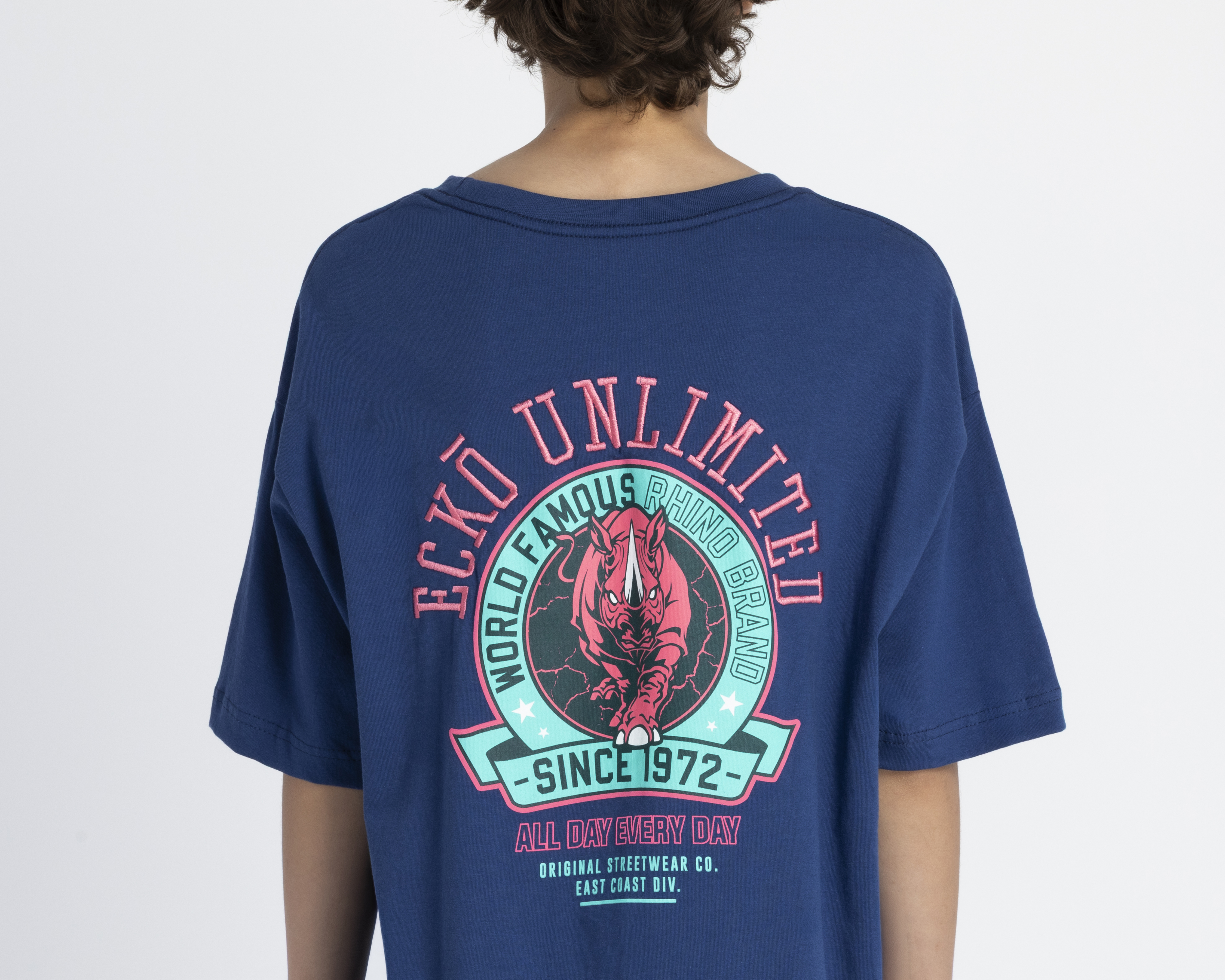 Foto 5 | Foto 5 | Playera de Cuello Redondo Azul Marino Ecko Unltd. Juvenil