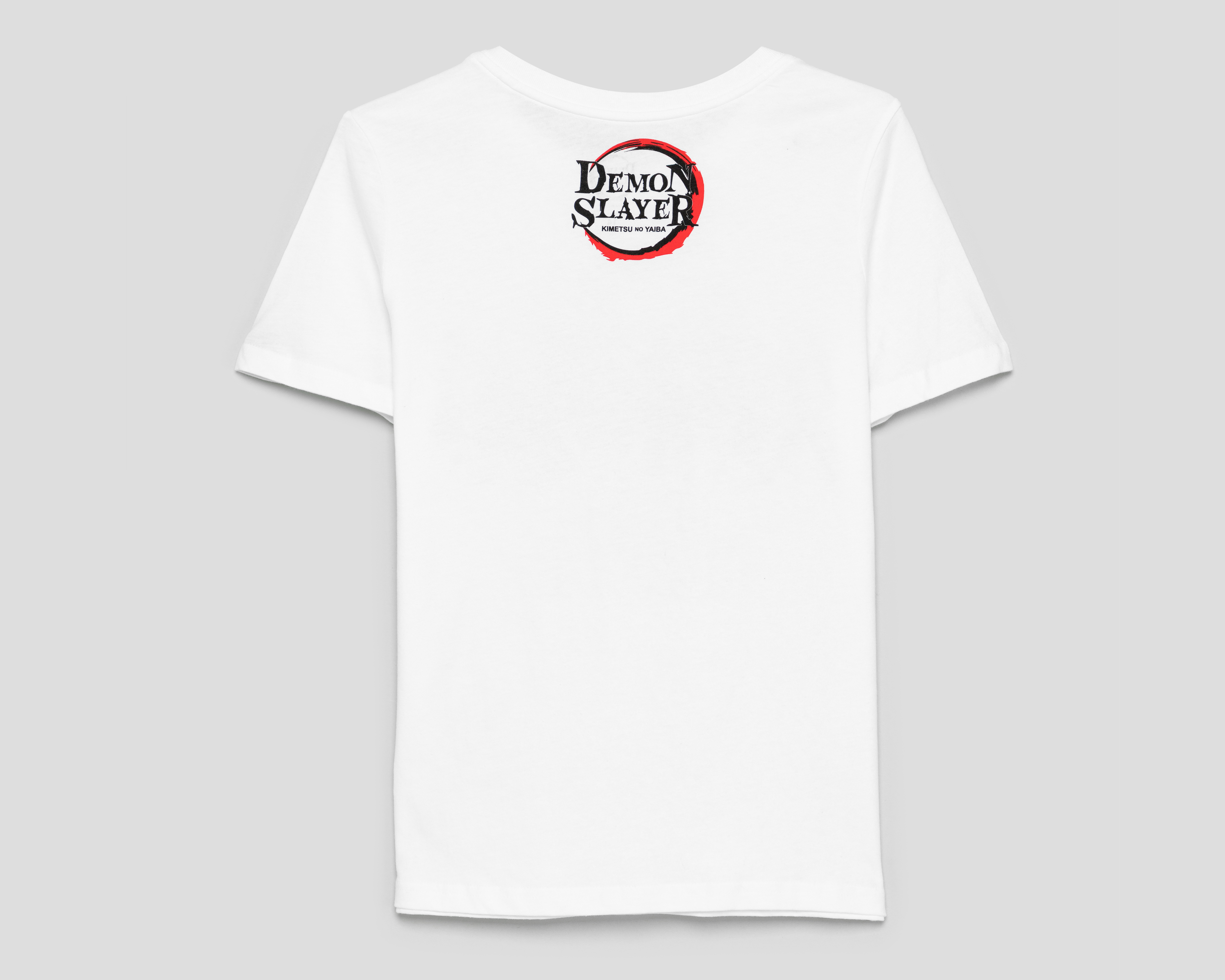 Foto 3 pulgar | Foto 2 | Playera de Cuello Redondo Blanca Demon Slayer para Niño