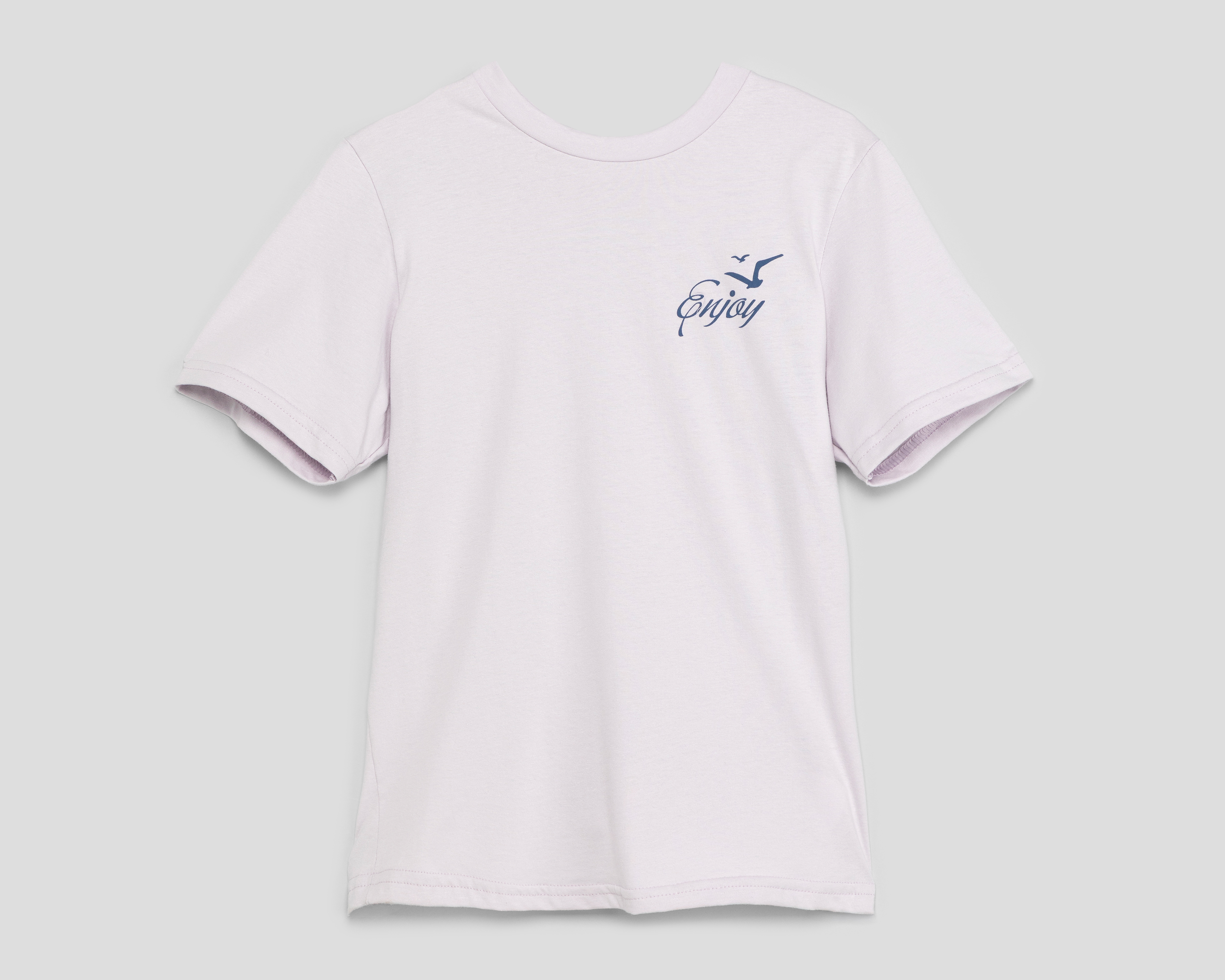 Playera de Cuello Redondo Lila Refill para Niño