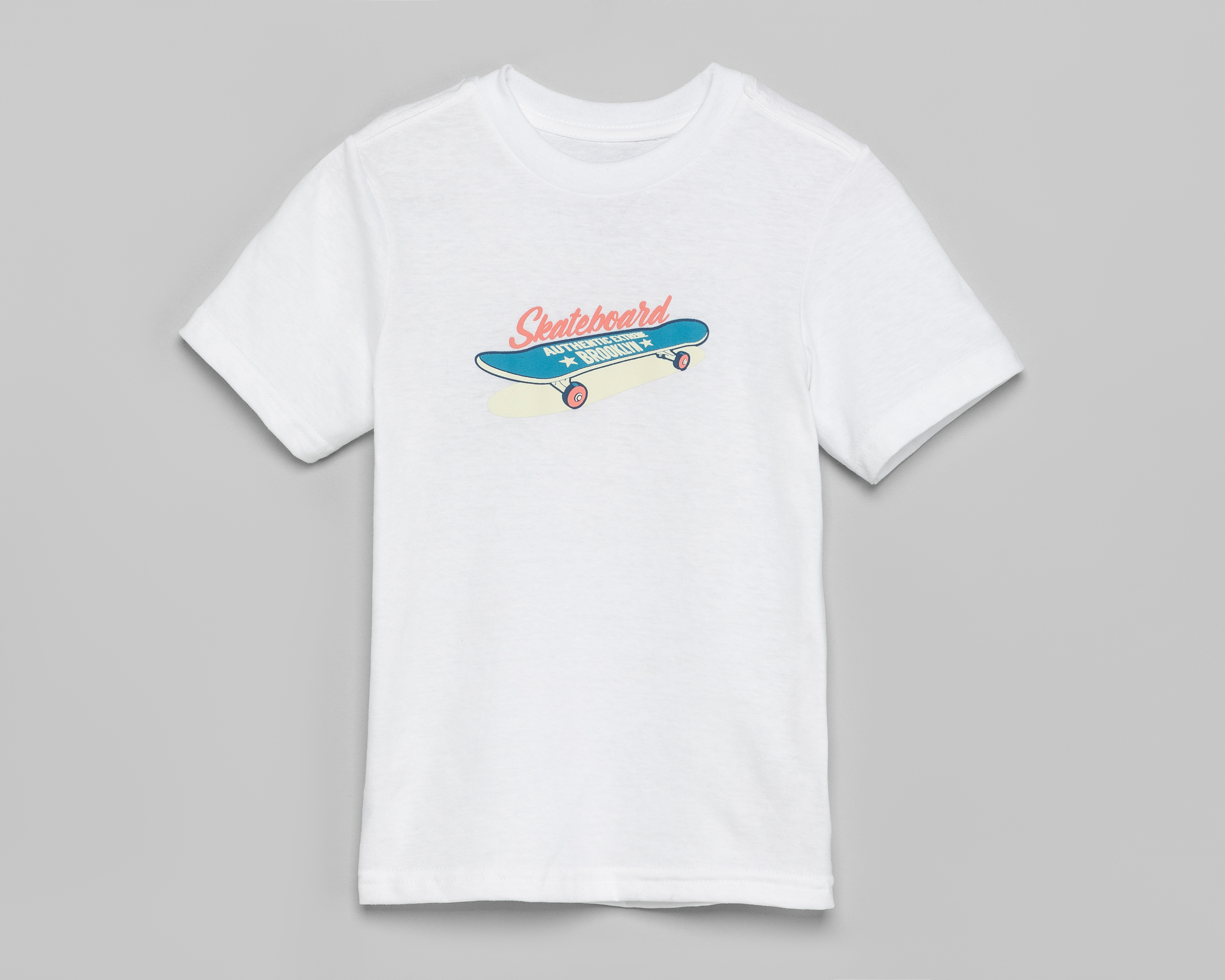 Foto 1 | Foto 1 | Playera de Cuello Redondo Blanca Refill para Niño