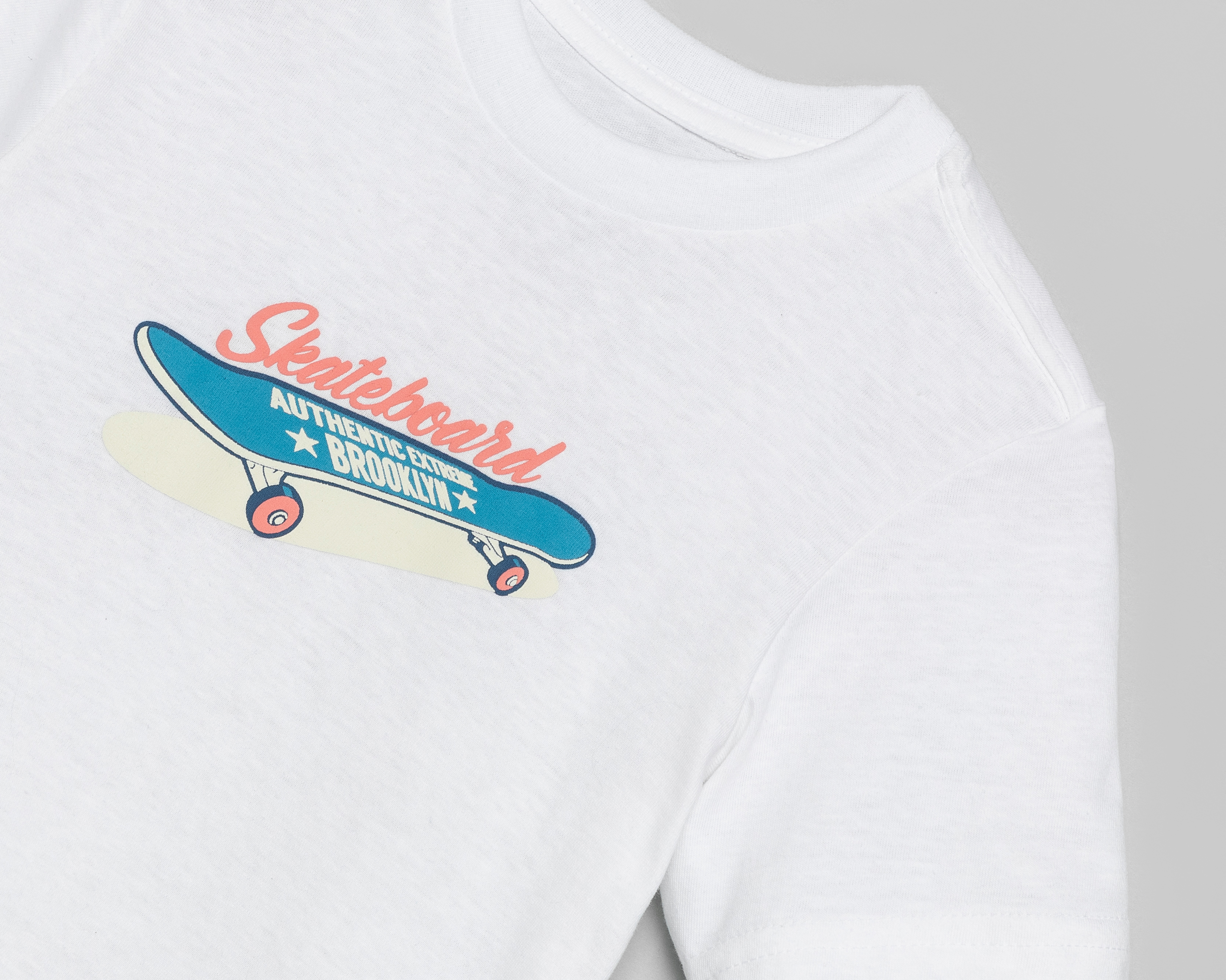 Foto 3 | Foto 3 | Playera de Cuello Redondo Blanca Refill para Niño