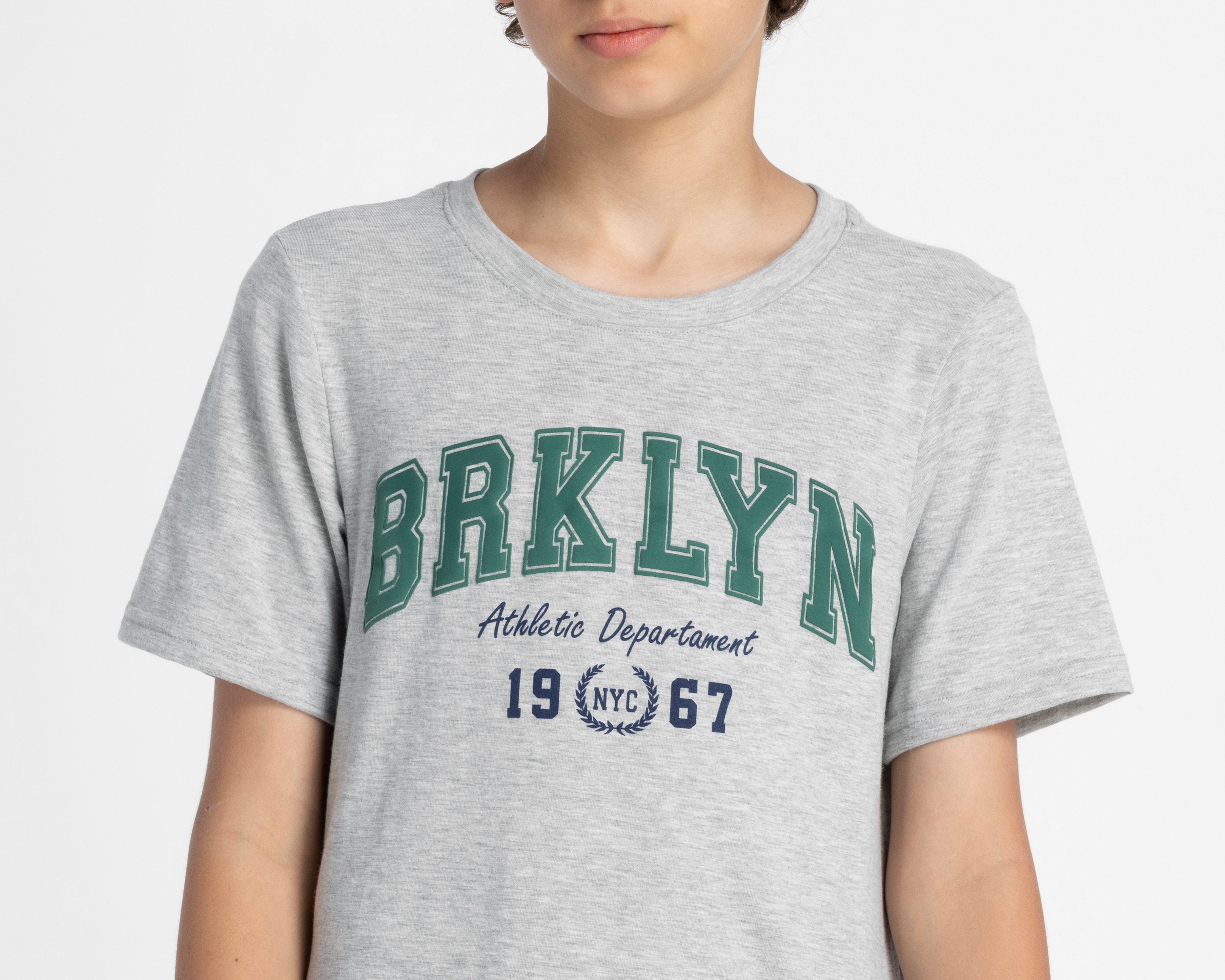 Foto 4 | Foto 4 | Playera de Cuello Redondo Gris Refill para Niño