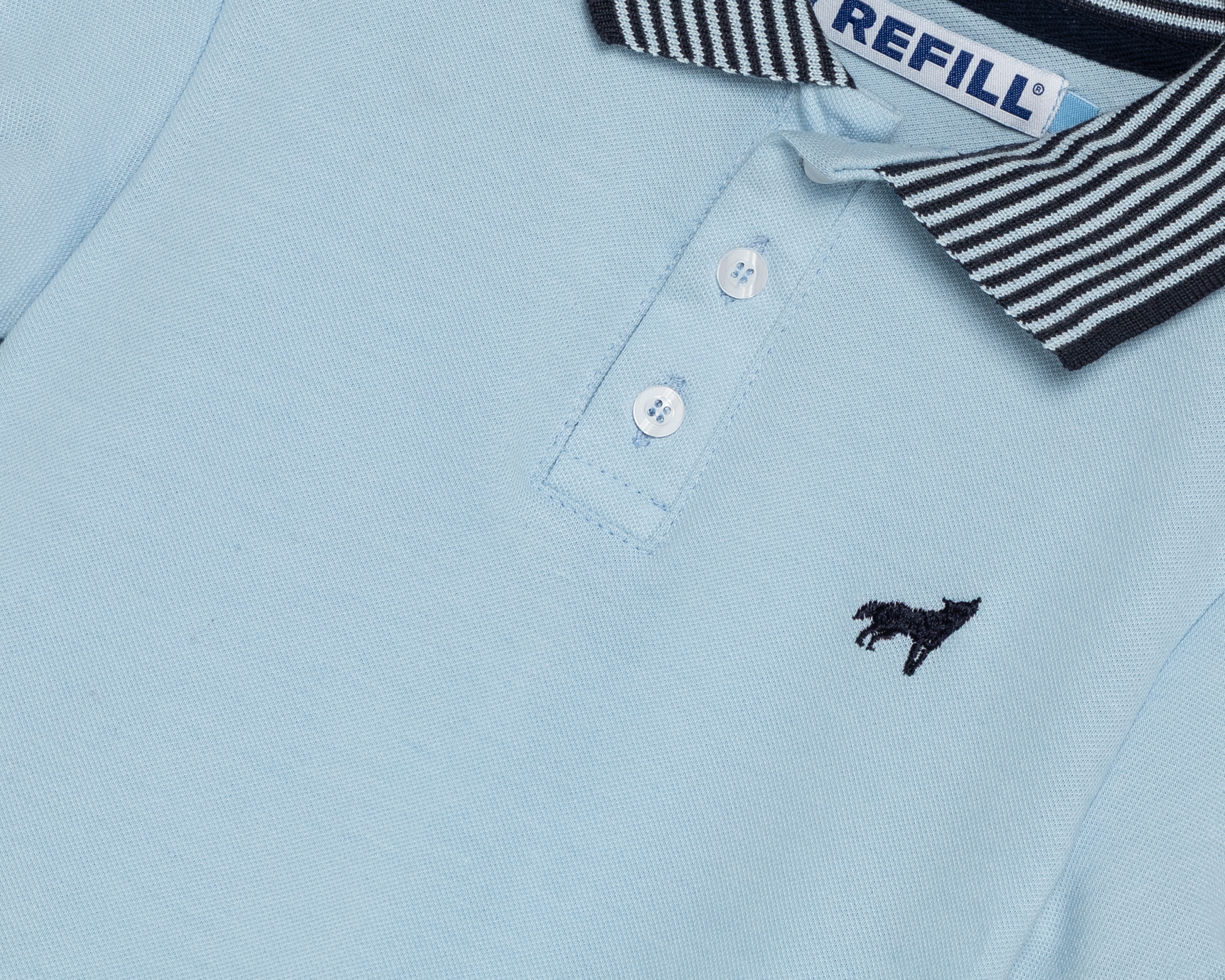 Foto 4 pulgar | Foto 3 | Playera Polo Refill Azul para Niño