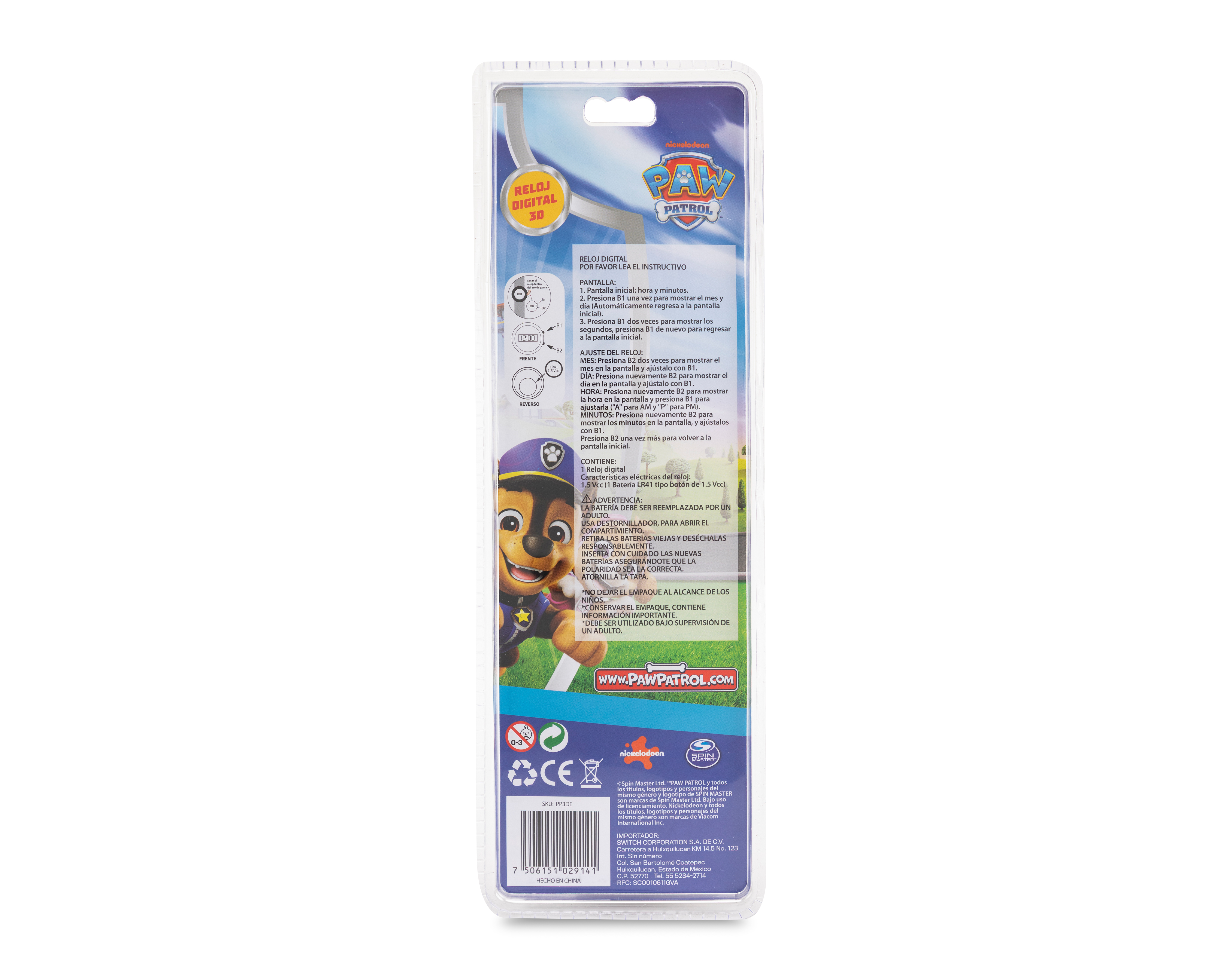 Foto 3 pulgar | Foto 2 | Reloj para Niño Paw Patrol Multicolor