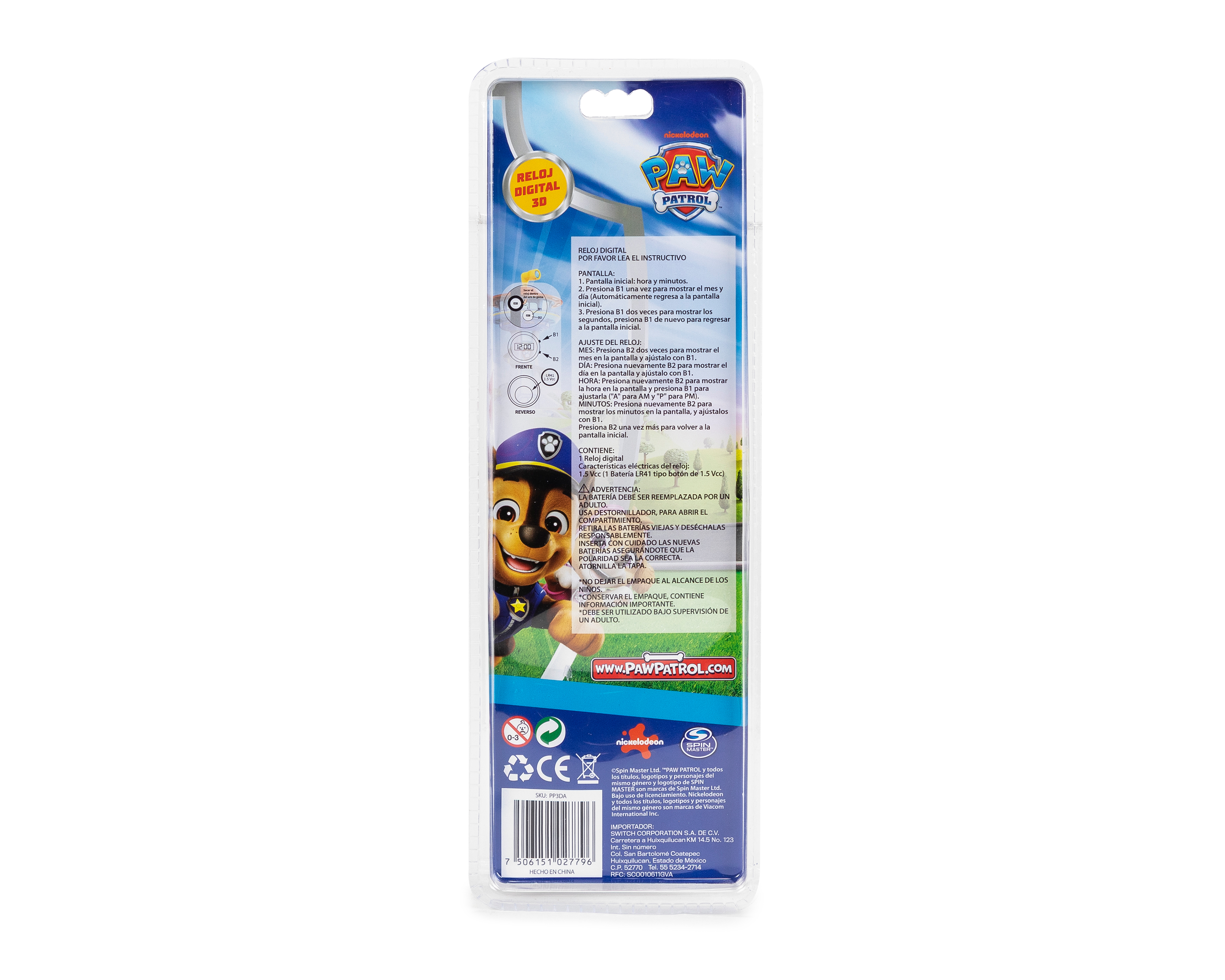 Foto 2 | Foto 2 | Reloj Paw Patrol para Niño Multicolor
