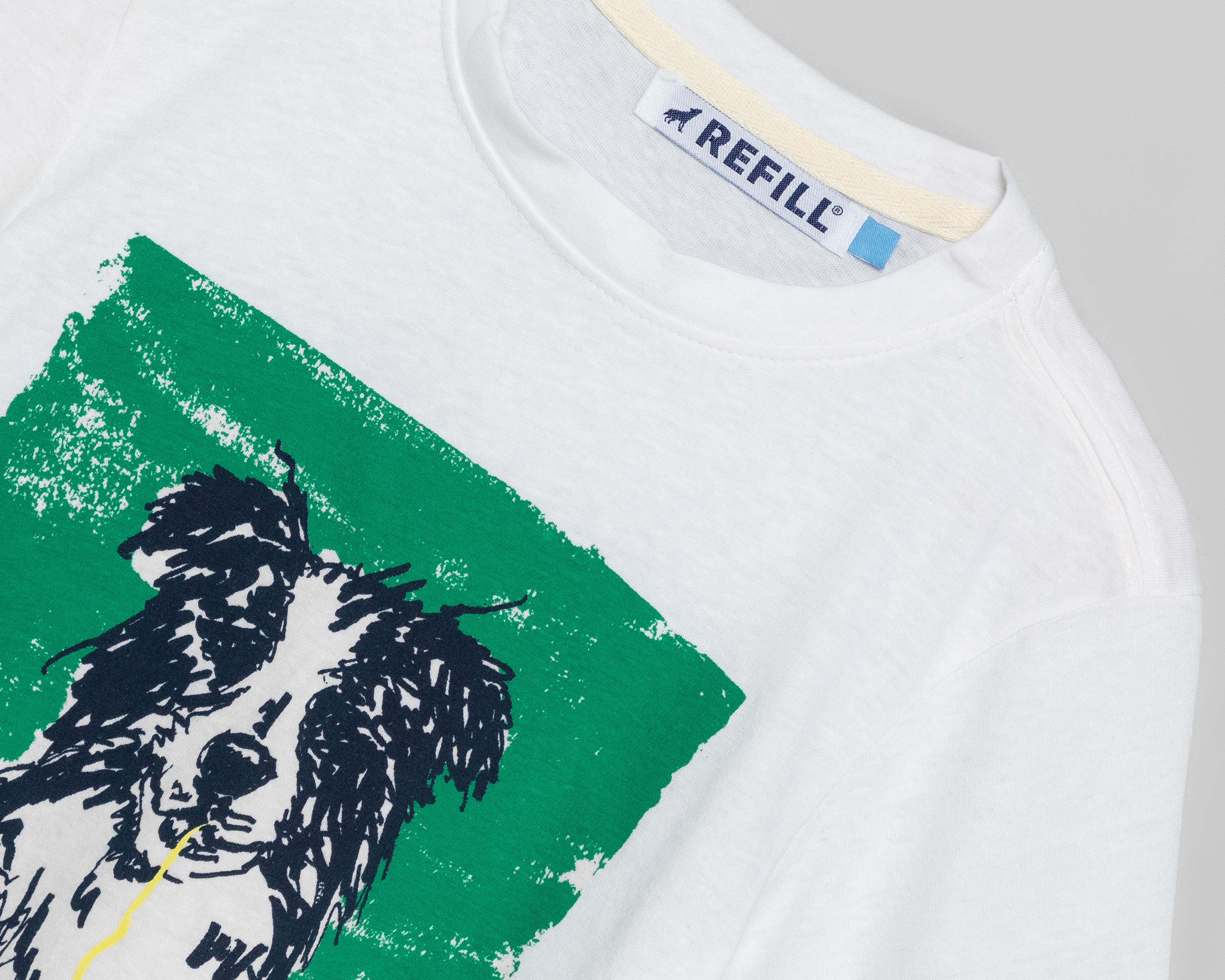 Foto 3 | Foto 3 | Playera de Cuello Redondo Blanca Refill para Niño