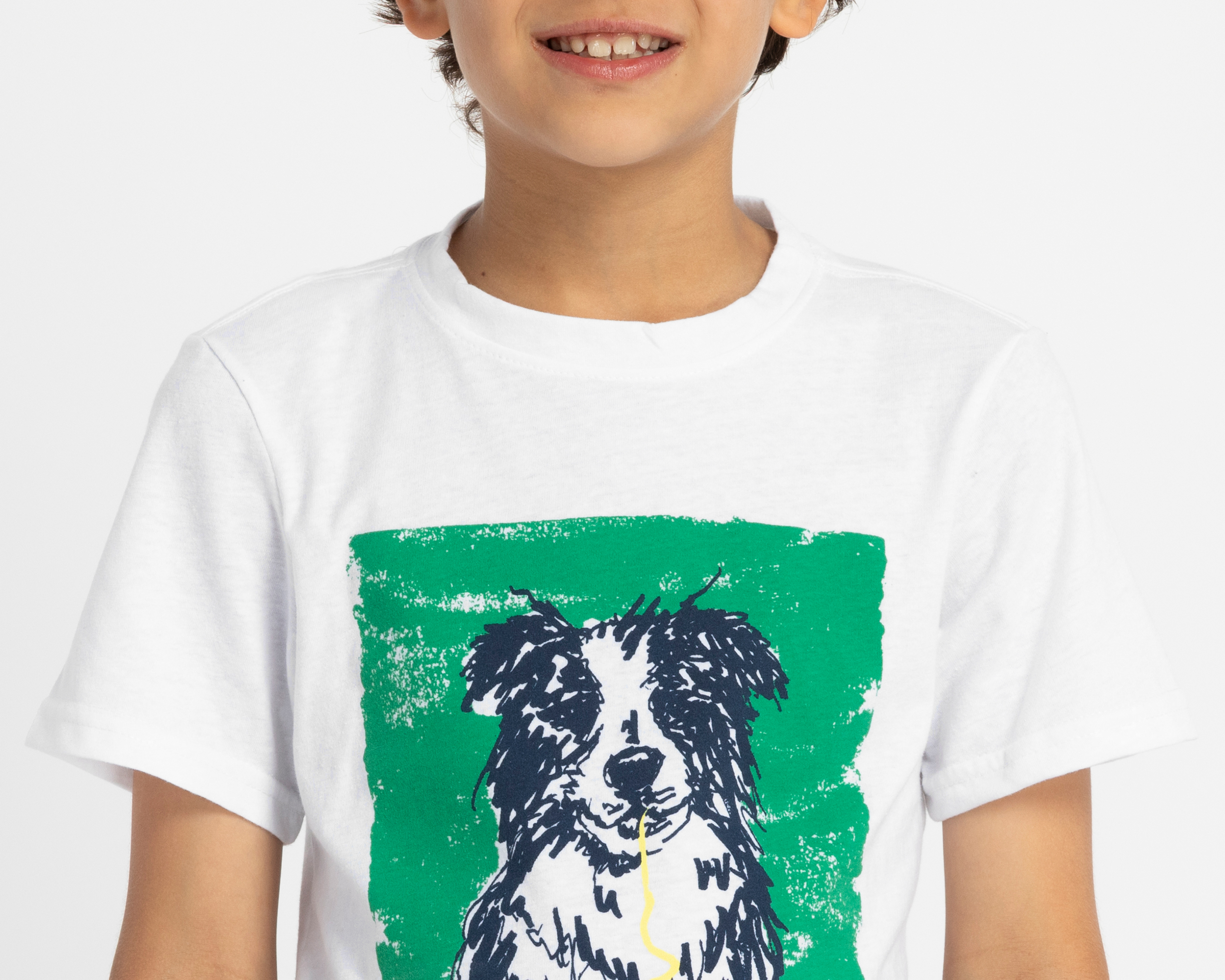 Foto 4 | Foto 4 | Playera de Cuello Redondo Blanca Refill para Niño