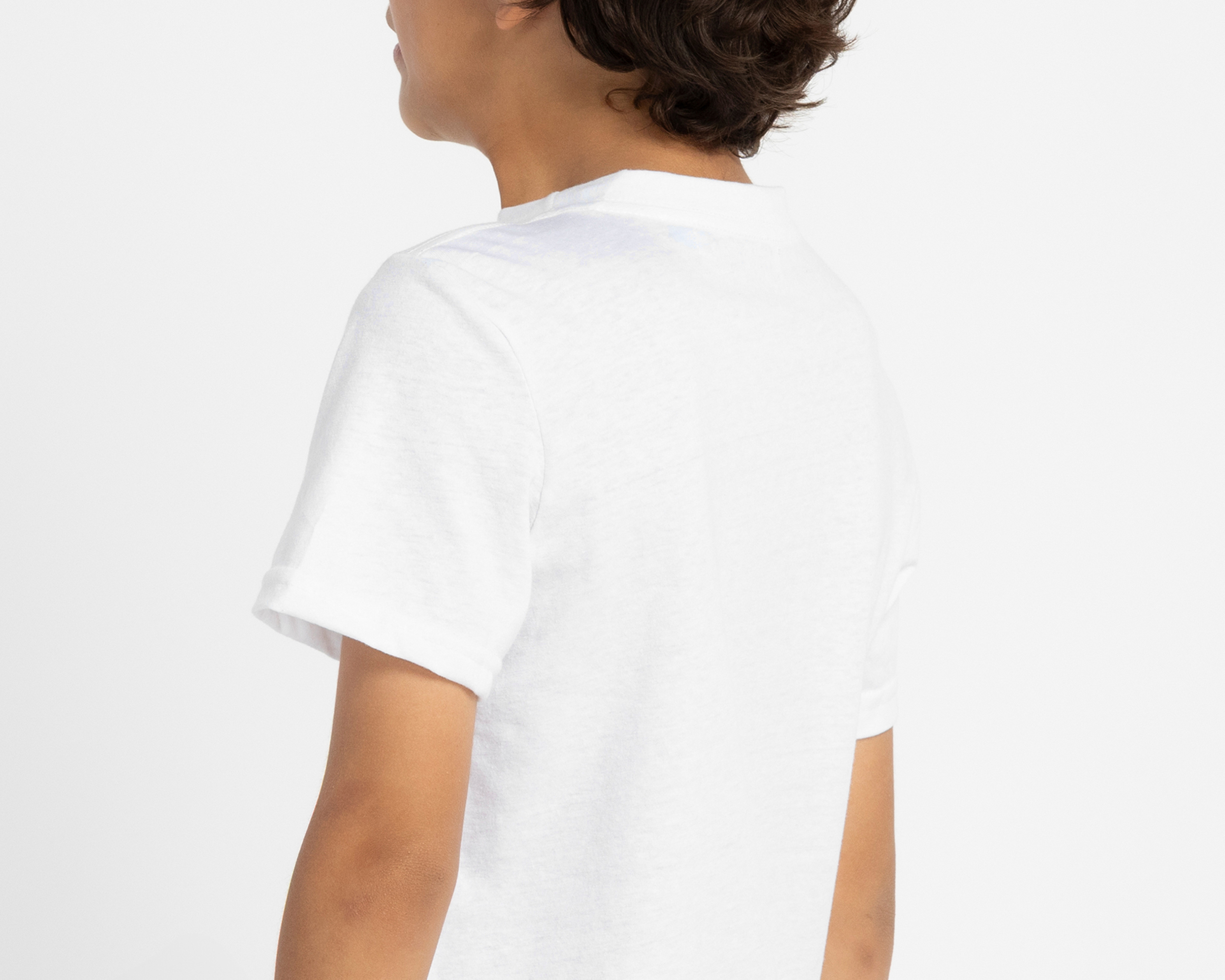 Foto 5 | Foto 5 | Playera de Cuello Redondo Blanca Refill para Niño