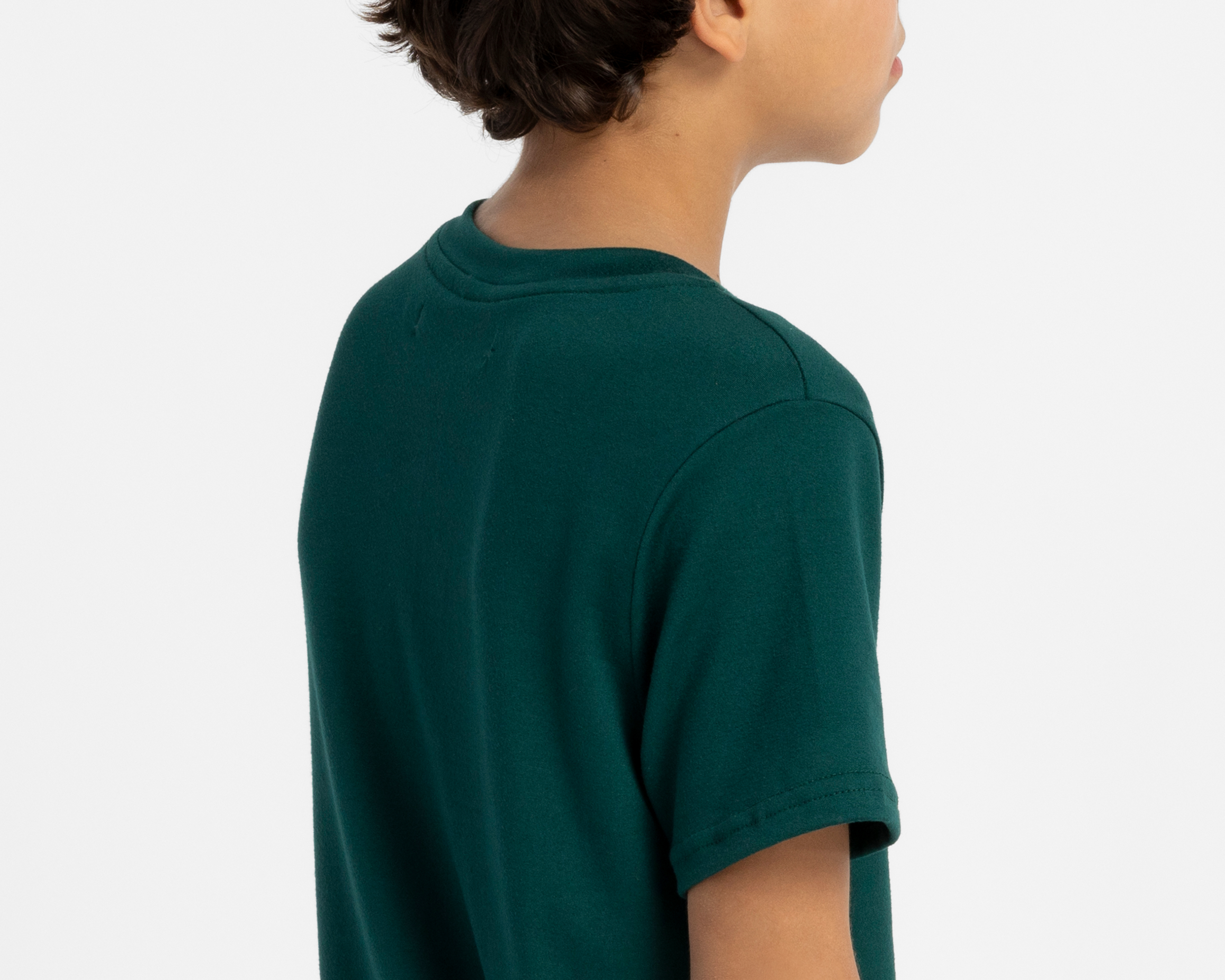 Foto 6 pulgar | Foto 5 | Playera de Cuello Redondo Verde Refill para Niño