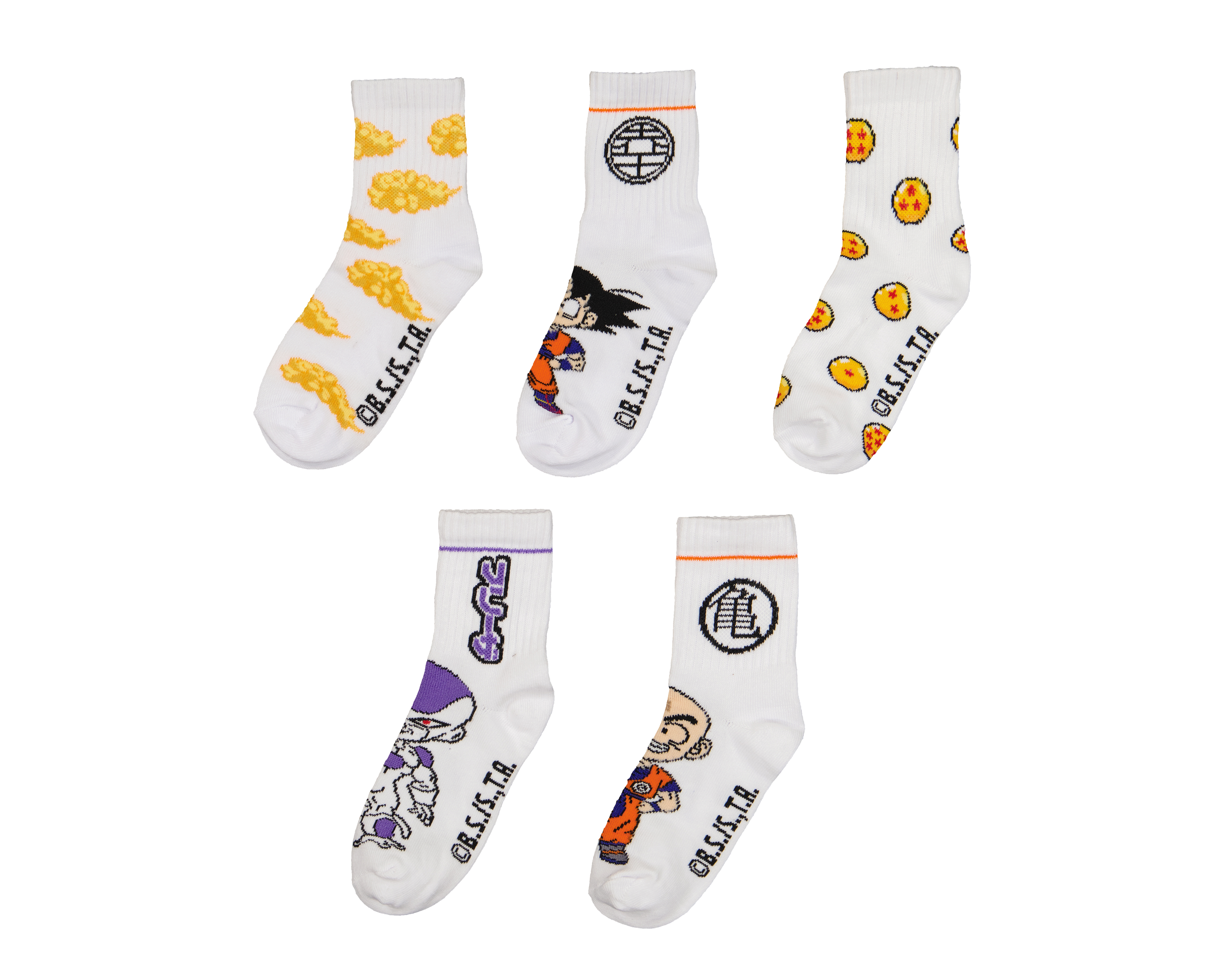 Calcetas Dragon Ball para Niño 5 Pares