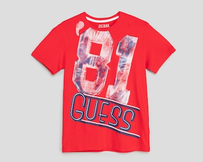 Foto 1 | Foto 1 | Playera Cuello Redondo Rojo Guess Juvenil