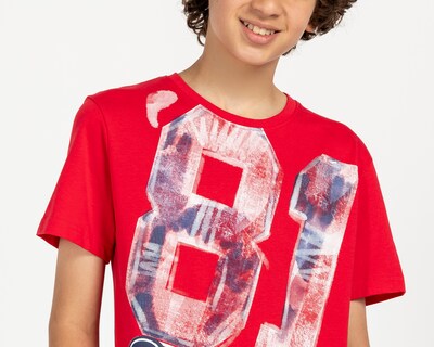 Foto 4 | Foto 4 | Playera Cuello Redondo Rojo Guess Juvenil