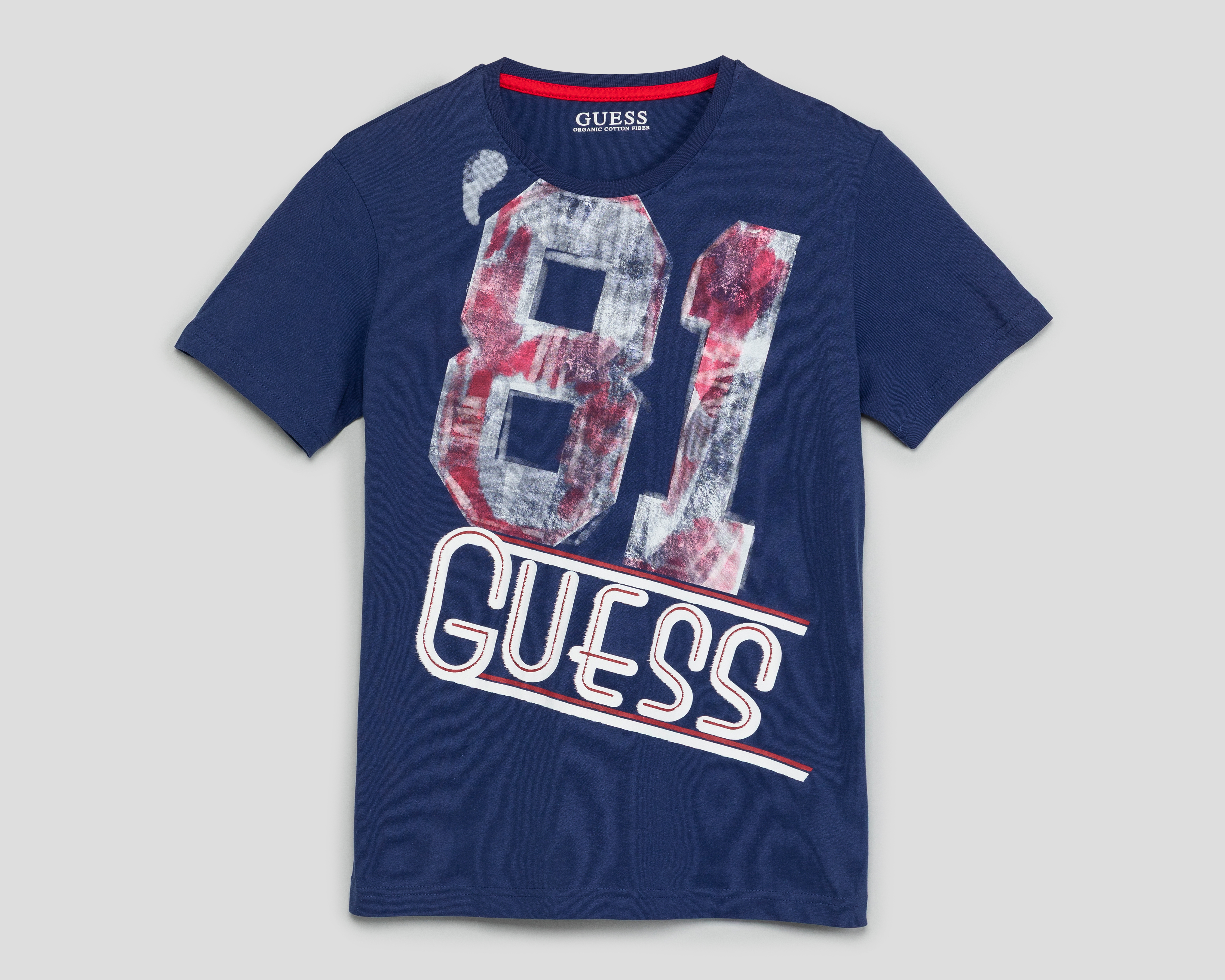 Foto 1 | Foto 1 | Playera de Cuello Redondo Azul Guess Juvenil