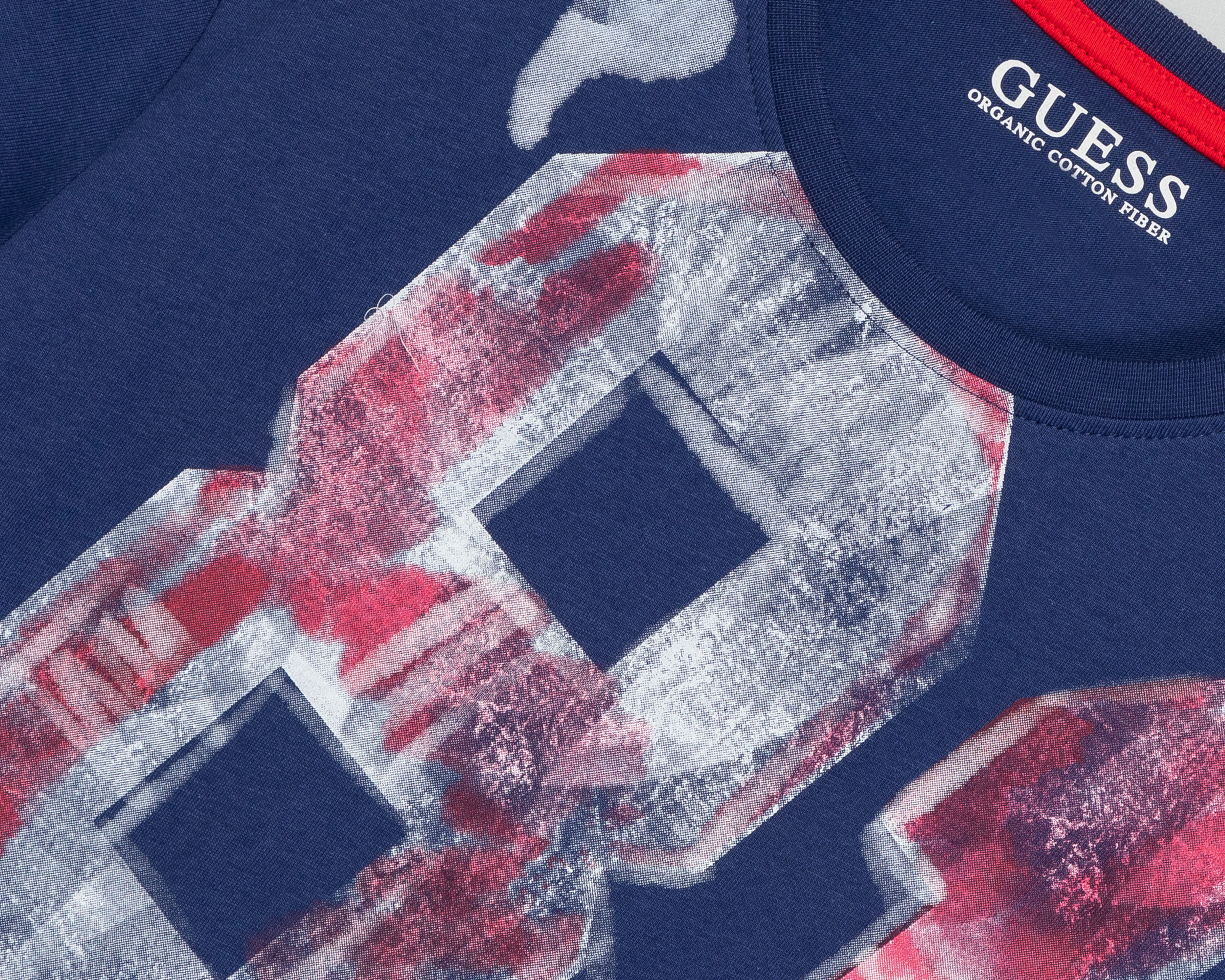 Foto 3 | Foto 3 | Playera de Cuello Redondo Azul Guess Juvenil