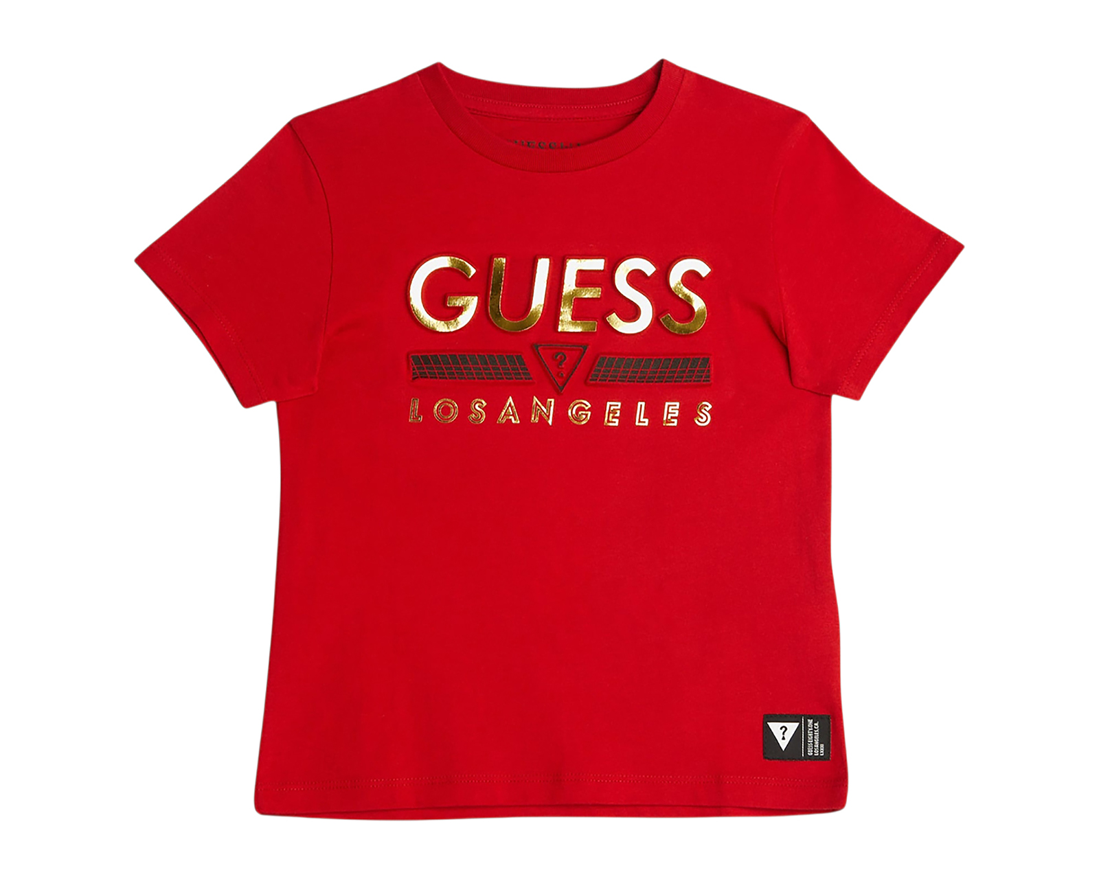 Foto 1 | Foto 1 | Playera de Cuello Redondo Rojo Guess Juvenil