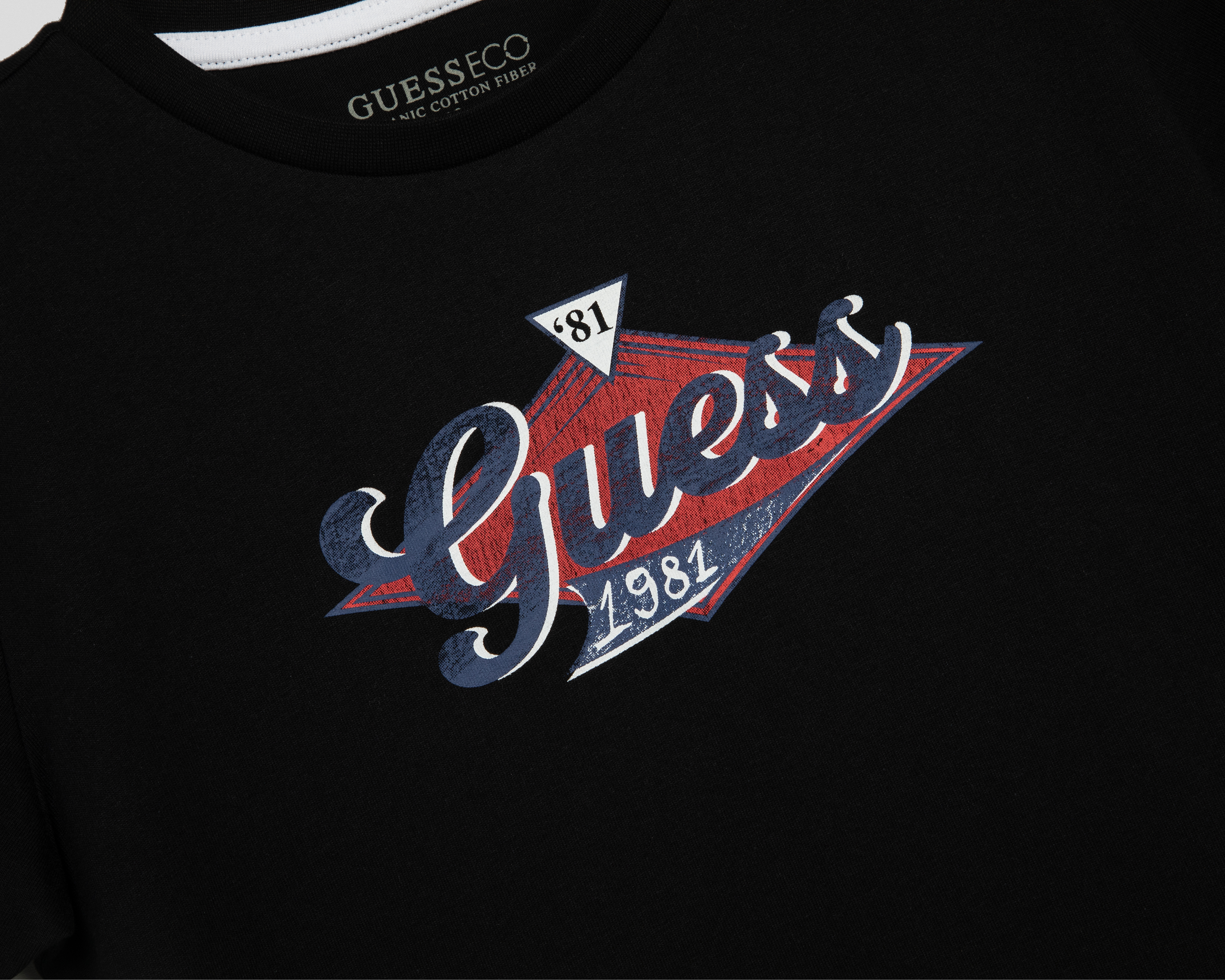 Foto 3 | Foto 3 | Playera de Cuello Redondo Negra Guess Juvenil