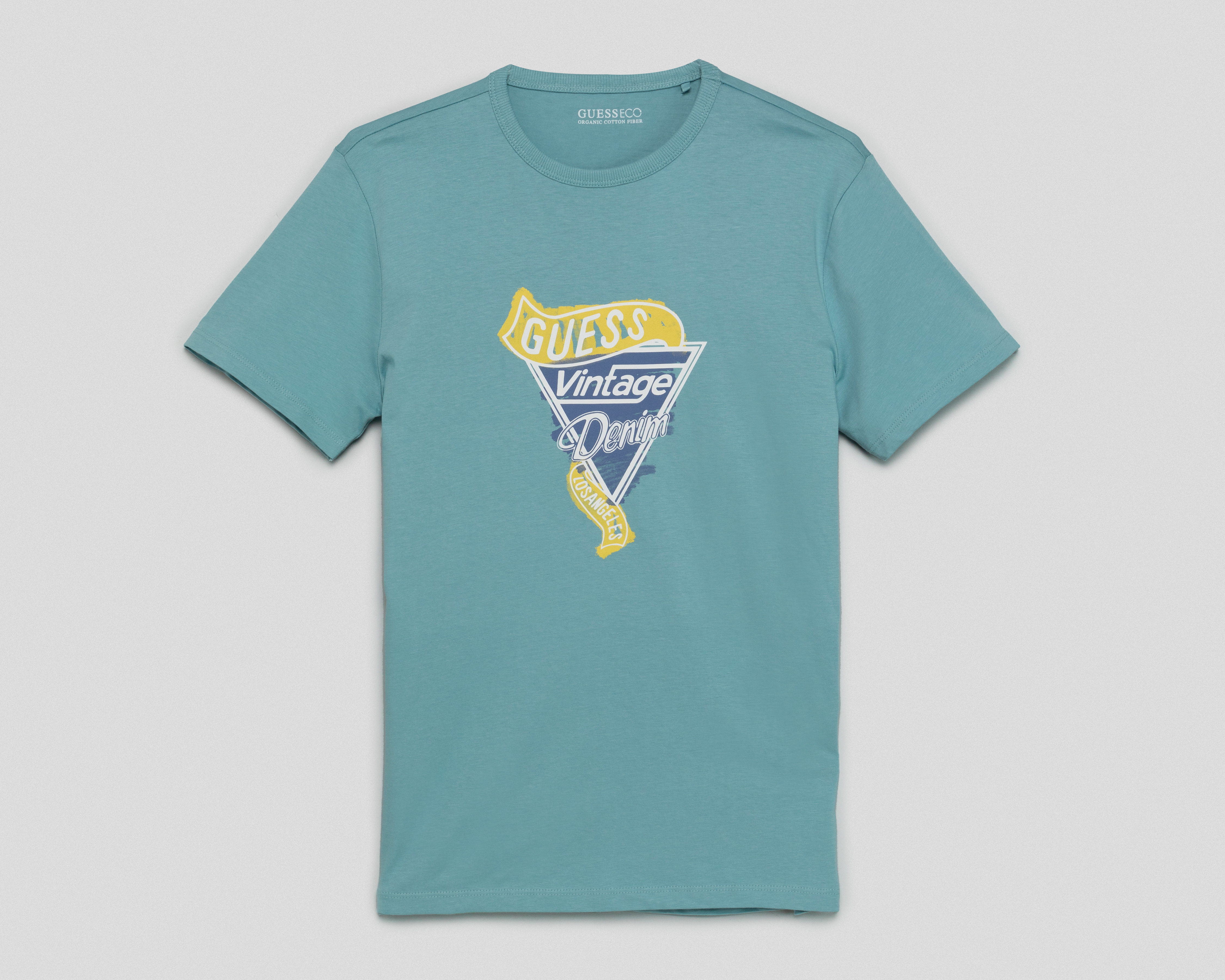 Foto 1 | Foto 1 | Playera de Cuello Redondo Azul Guess Juvenil