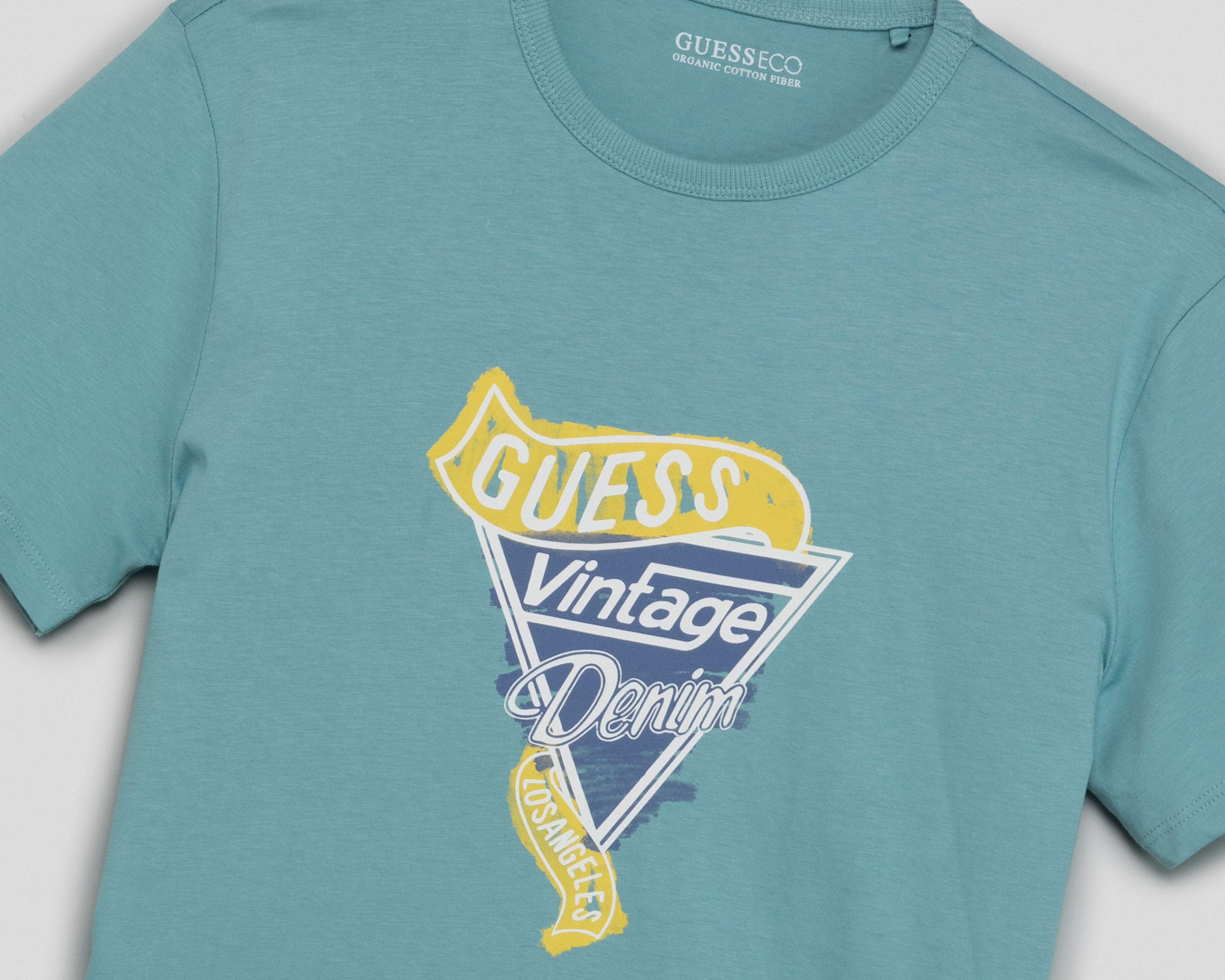 Foto 3 | Foto 3 | Playera de Cuello Redondo Azul Guess Juvenil