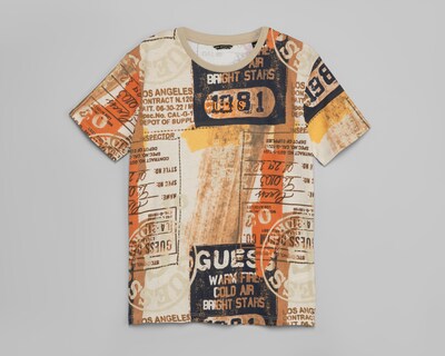 Foto 1 | Foto 1 | Playera de Cuello Redondo Multicolor Guess Juvenil