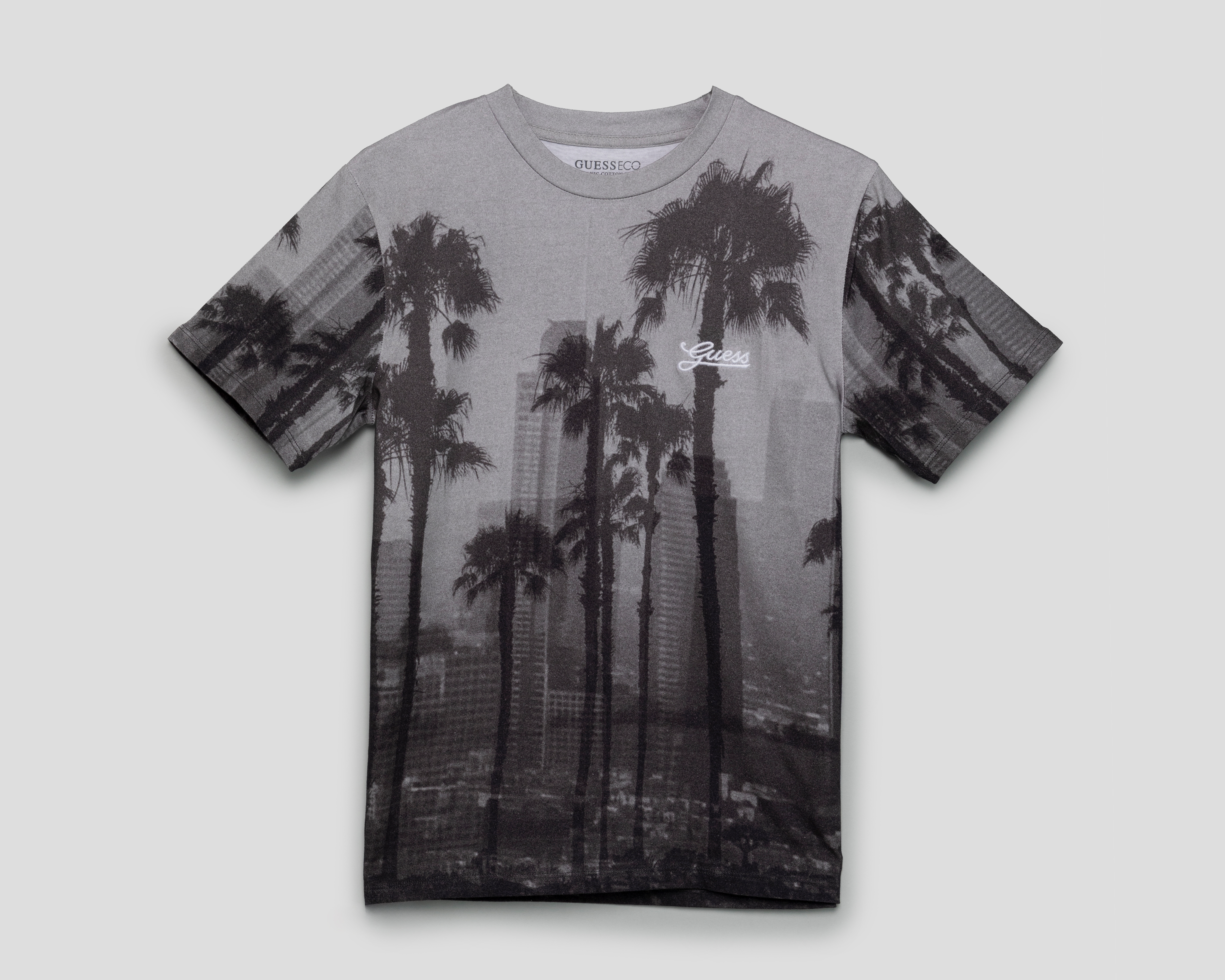 Foto 1 | Foto 1 | Playera de Cuello Redondo Gris Guess Juvenil