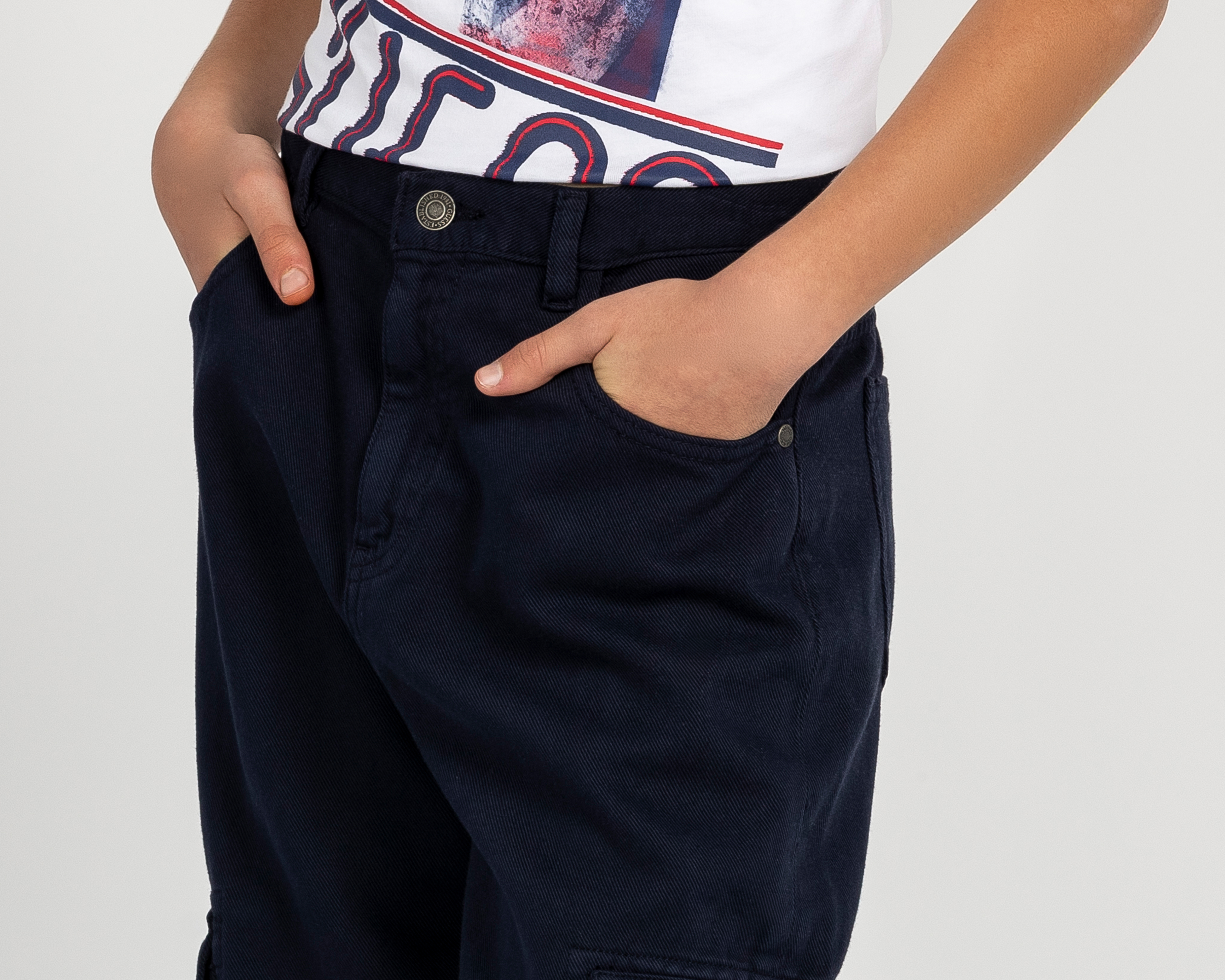 Foto 5 pulgar | Foto 4 | Pantalón Guess Cargo Juvenil