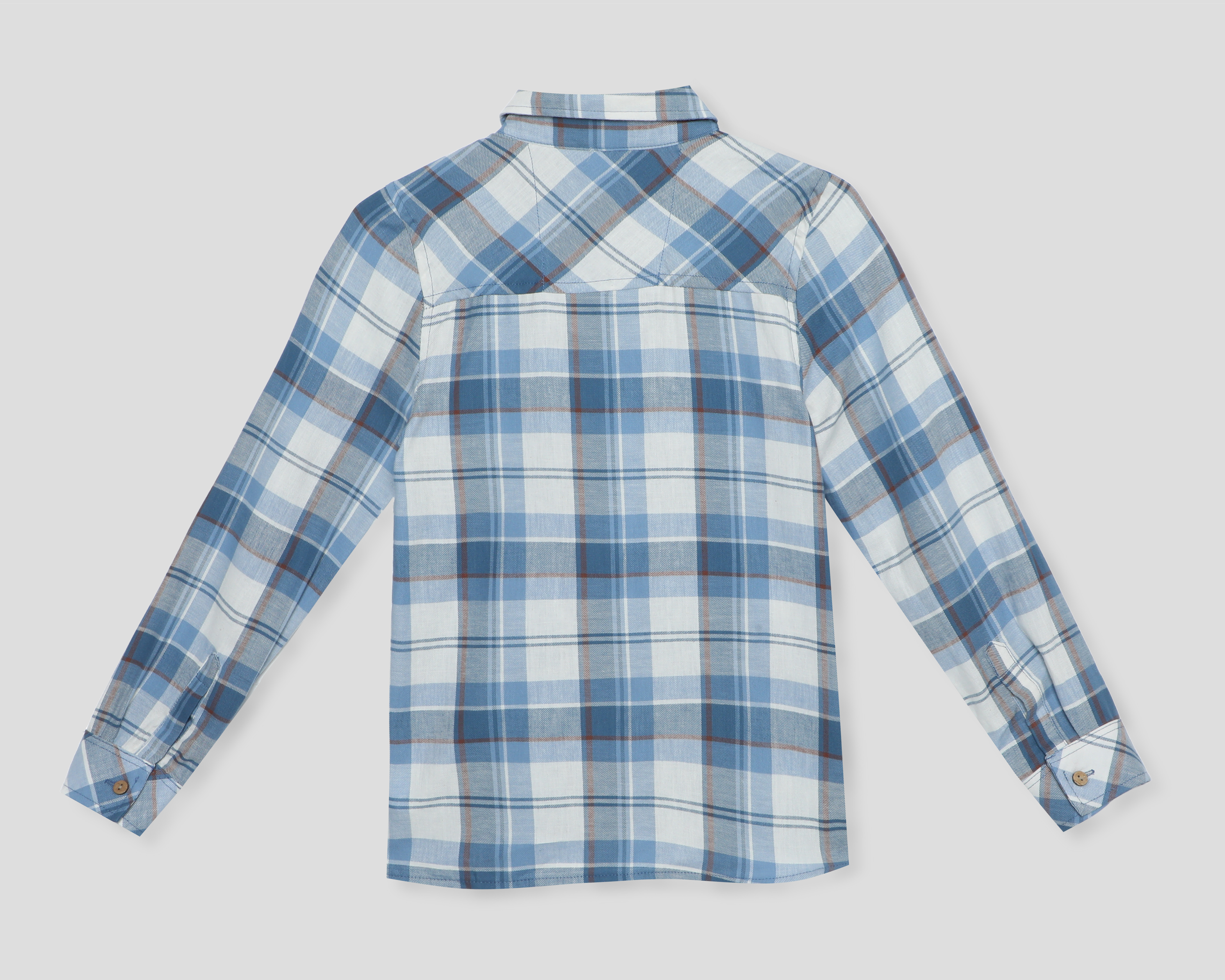 Foto 3 pulgar | Foto 2 | Camisa de Cuello Americano Azul Refill para Niño