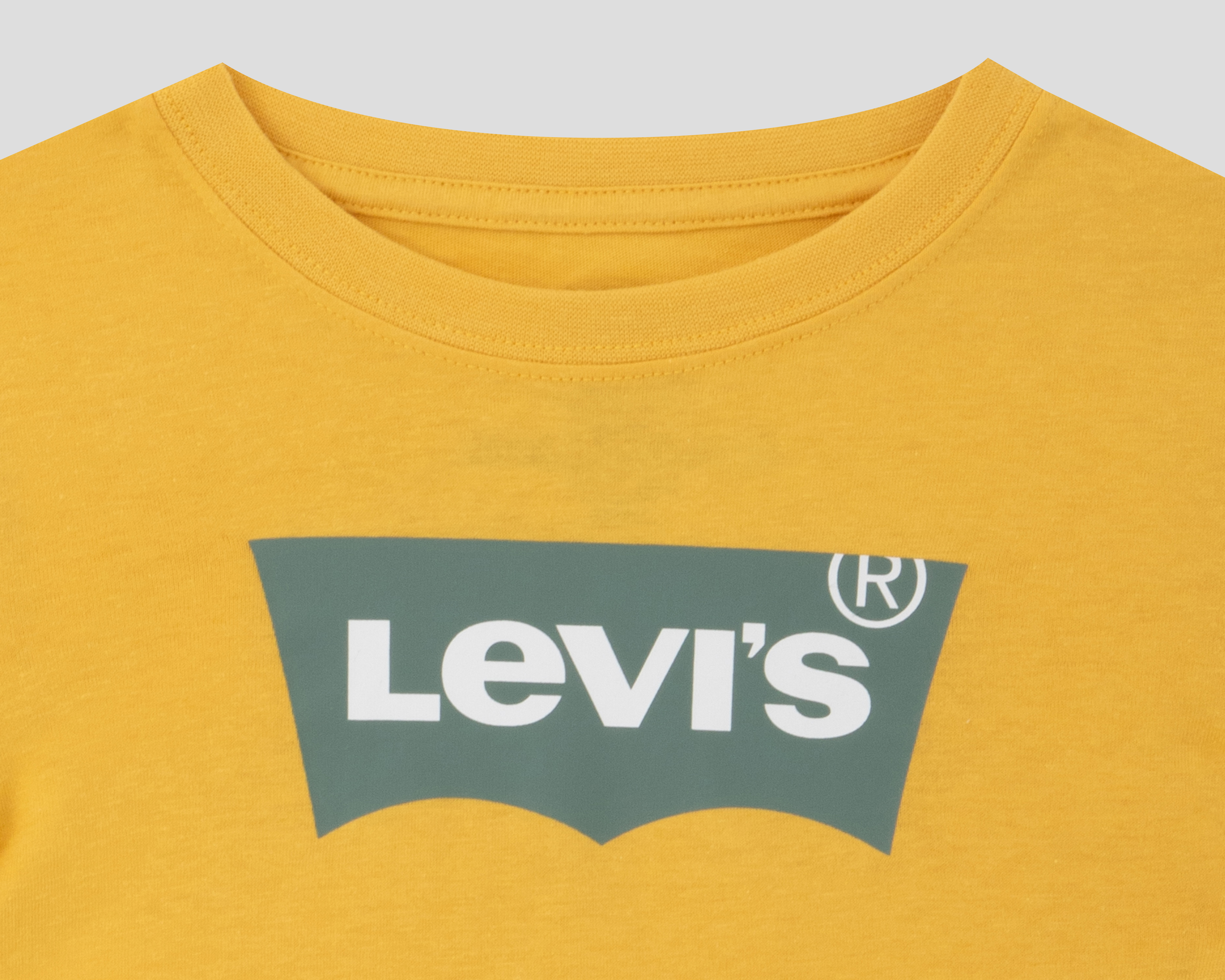 Foto 4 pulgar | Foto 3 | Playera de Cuello Redondo Amarilla Levi's Juvenil