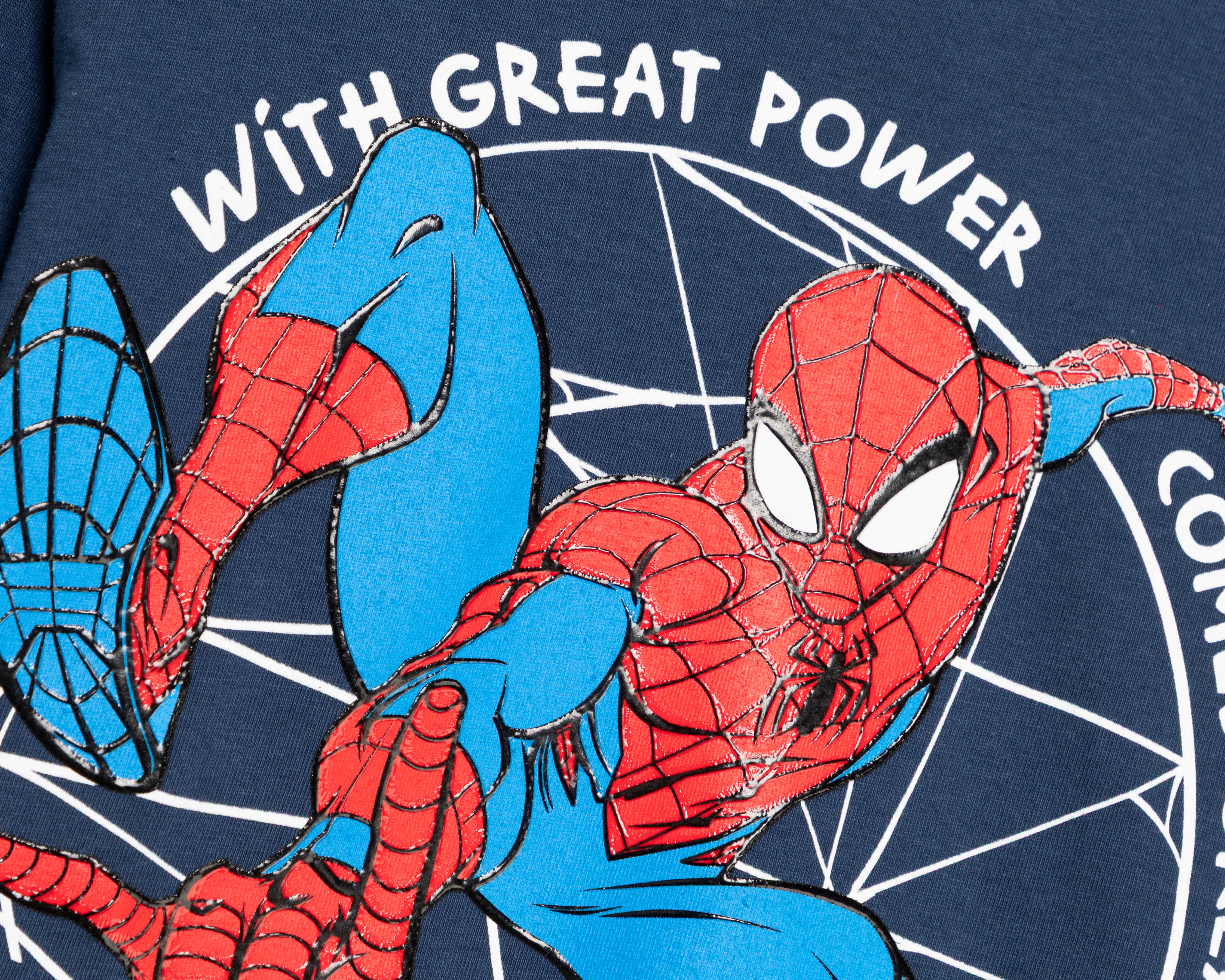 Foto 4 pulgar | Foto 3 | Playera Manga Larga Azul Marvel Spider-Man para Niño