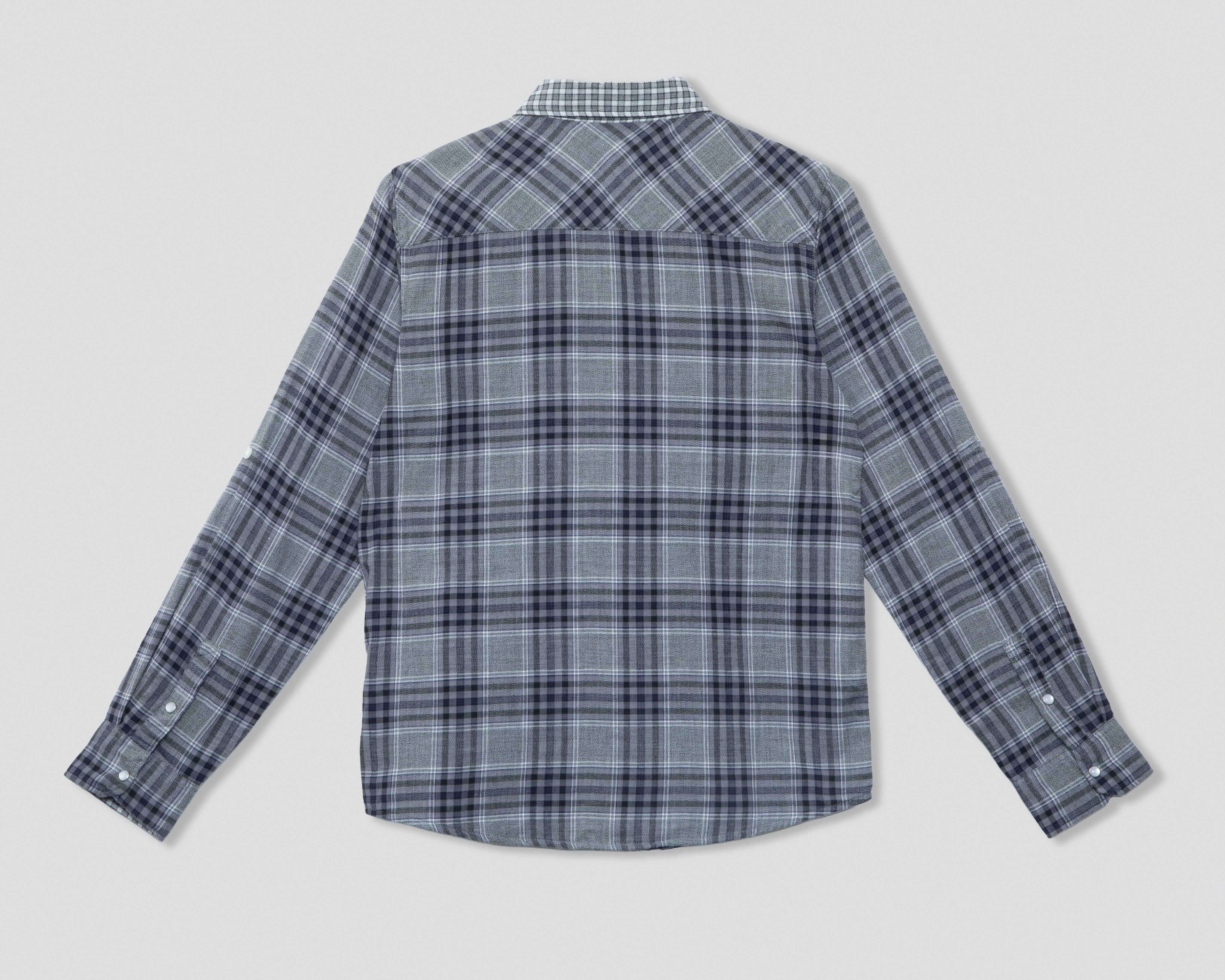 Foto 3 pulgar | Foto 2 | Camisa de Cuello Americano Gris Guess Juvenil