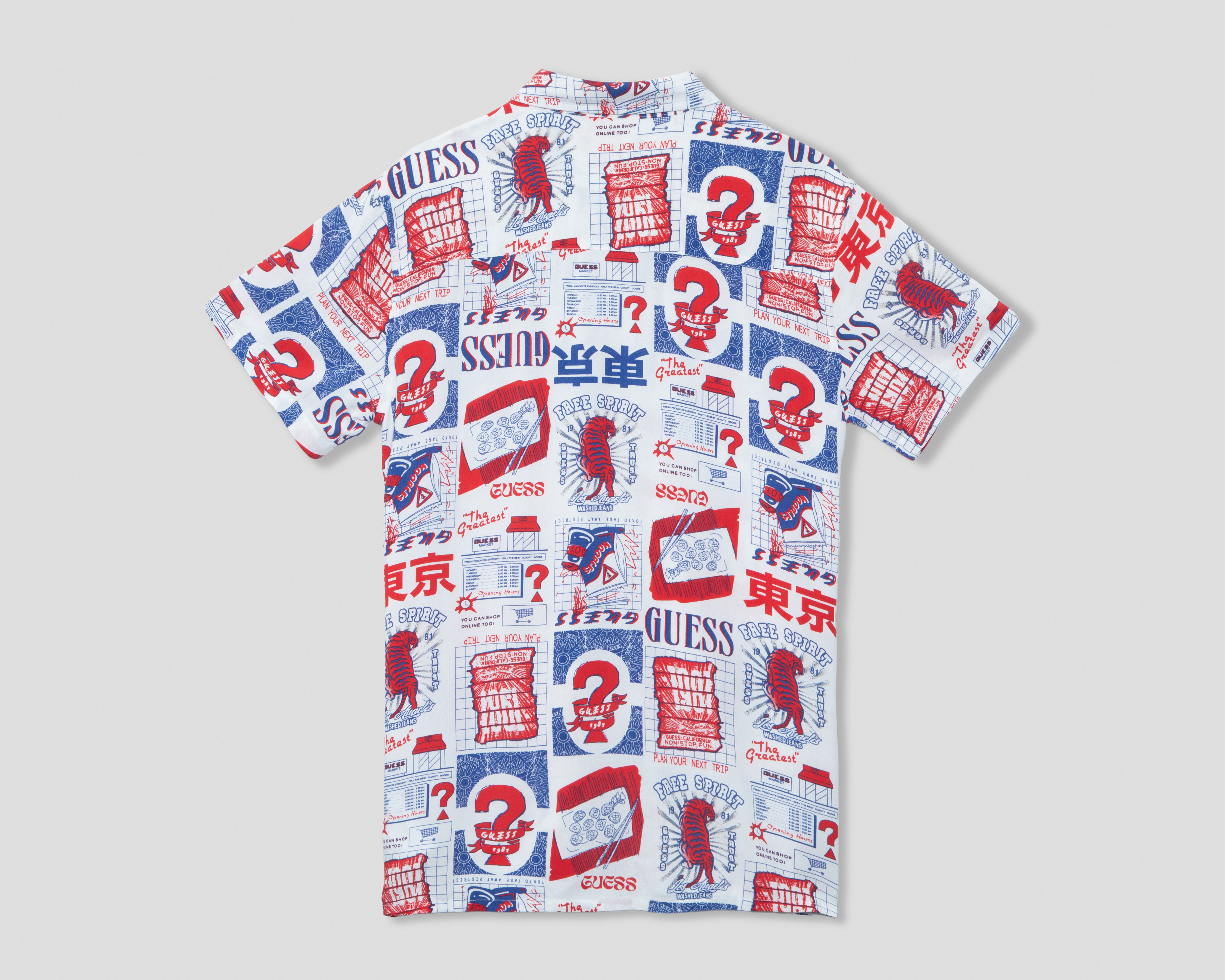 Foto 3 pulgar | Foto 2 | Camisa de Cuello Americano Multicolor Guess Juvenil