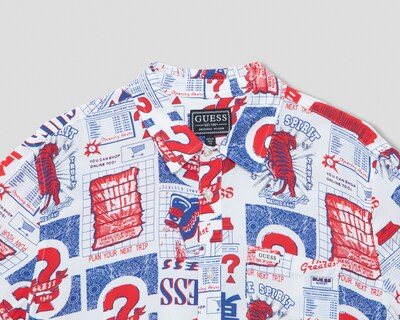 Foto 3 | Foto 3 | Camisa de Cuello Americano Multicolor Guess Juvenil