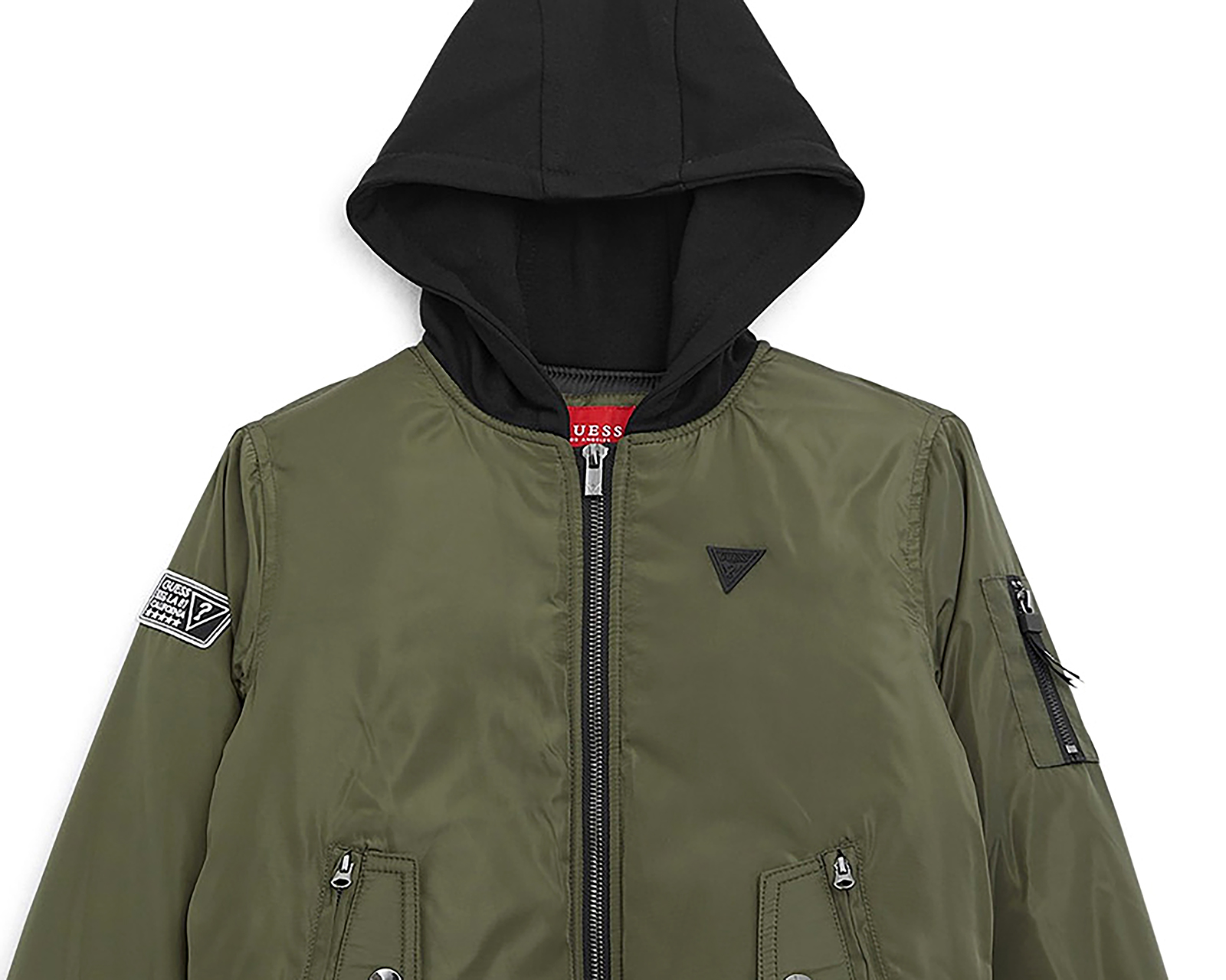 Foto 4 pulgar | Foto 3 | Chamarra con Capucha Guess Juvenil