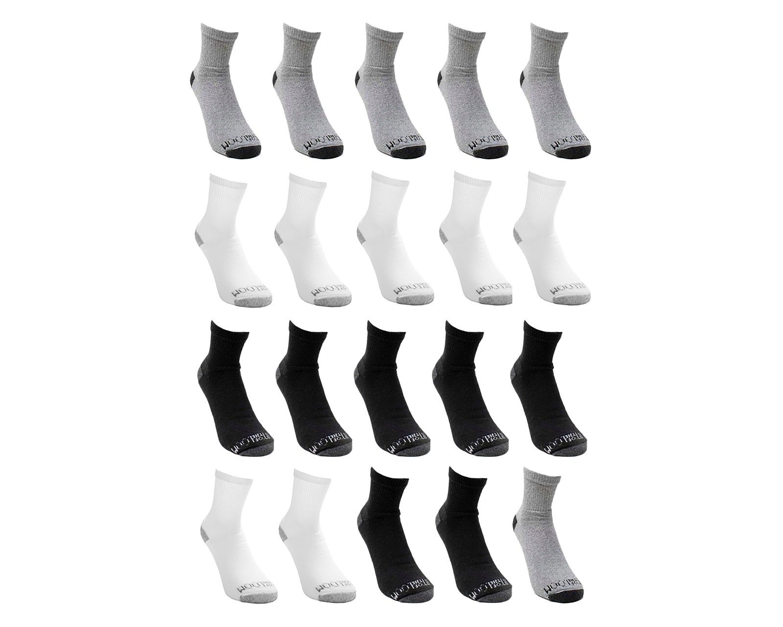 Foto 2 pulgar | Foto 1 | Calcetas Tobilleras Deportivas Fruit of the Loom para Niño 20 Pares