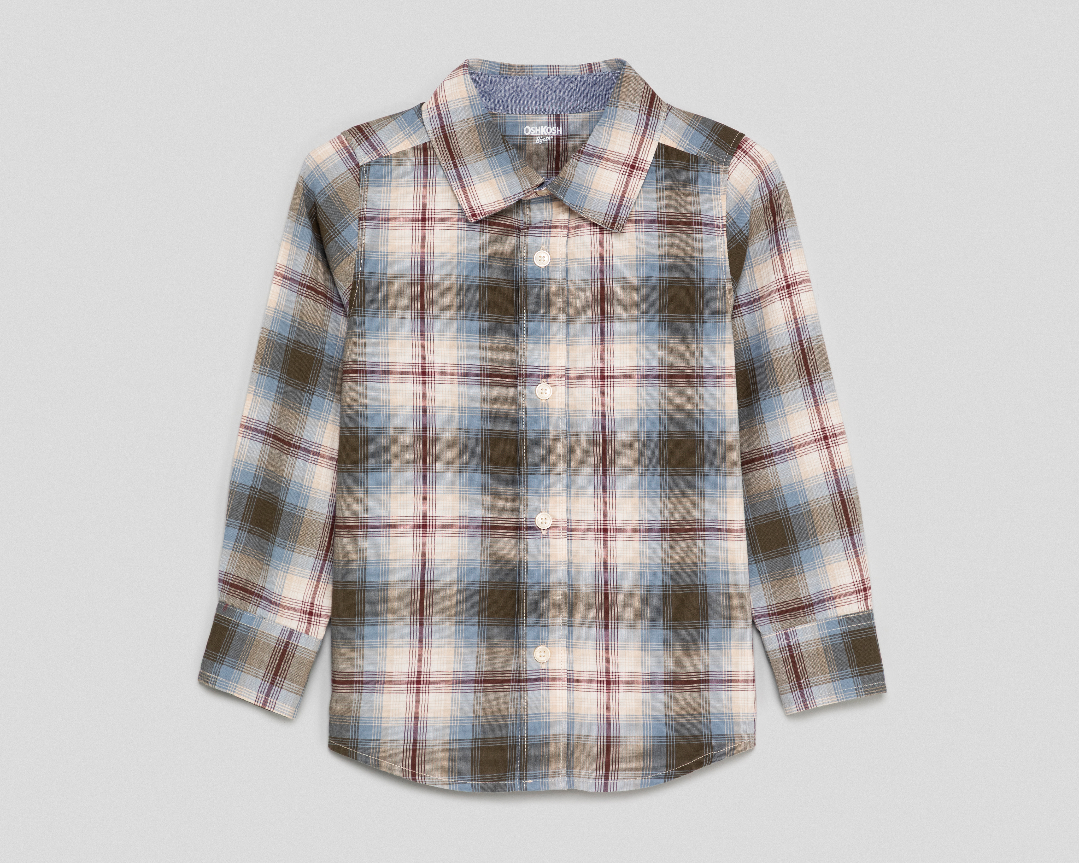 Camisa de Cuello Americano Multicolor OshKosh B'gosh para Niño