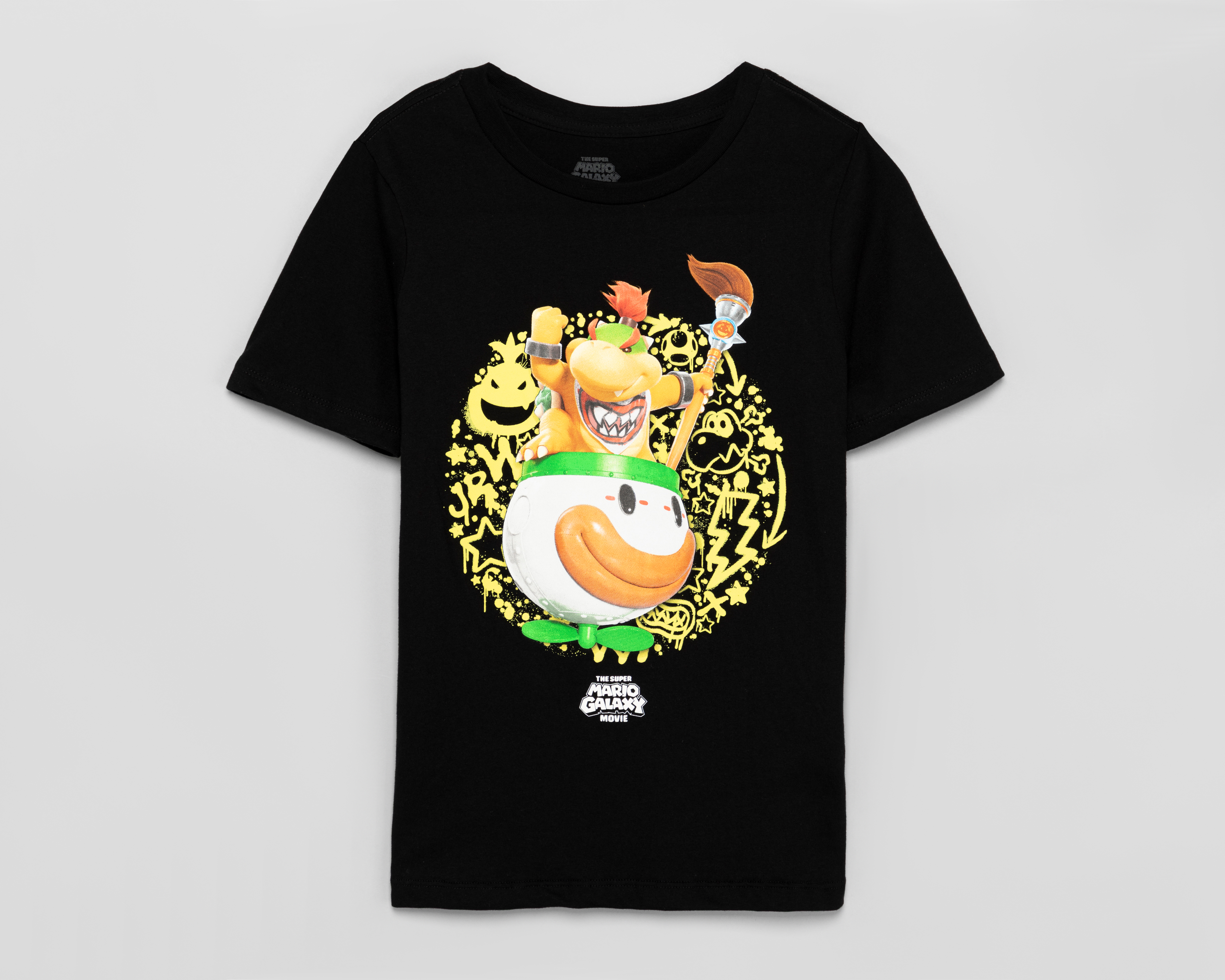 Foto 1 | Foto 1 | Playera de Cuello Redondo Negra Mario Bros para Niño