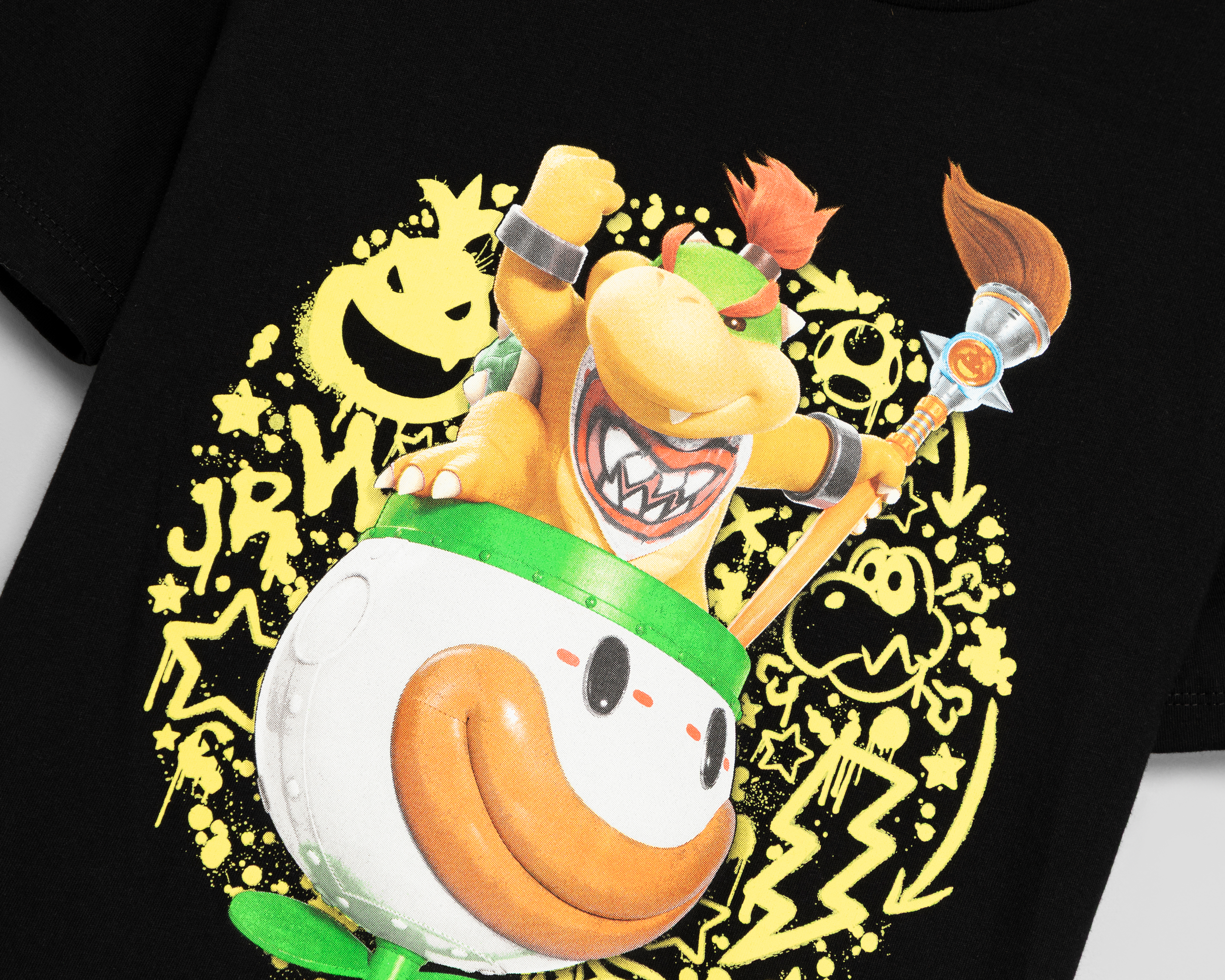 Foto 4 pulgar | Foto 3 | Playera de Cuello Redondo Negra Mario Bros para Niño