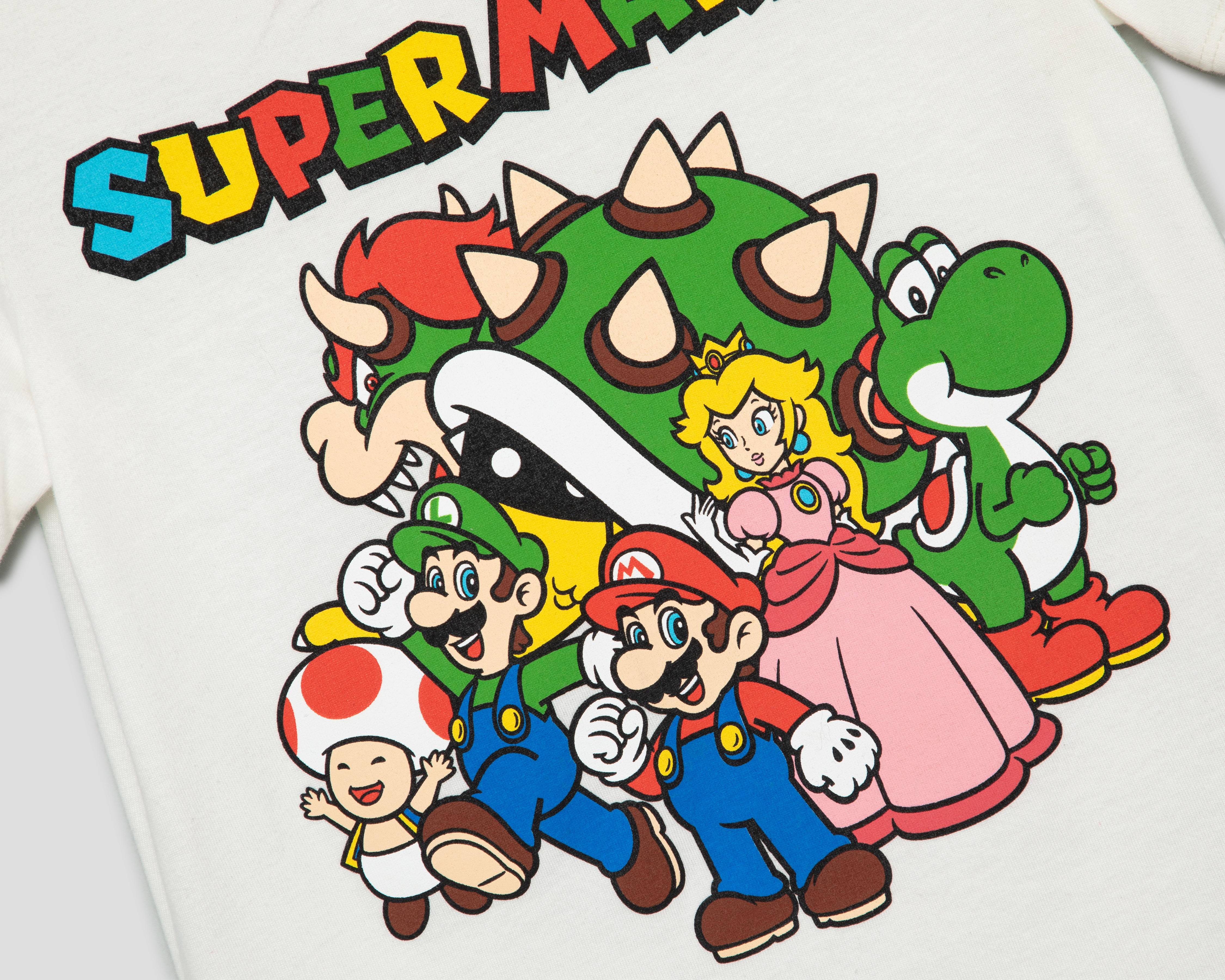 Foto 3 | Foto 3 | Playera de Cuello Redondo Blanca Super Mario Juvenil