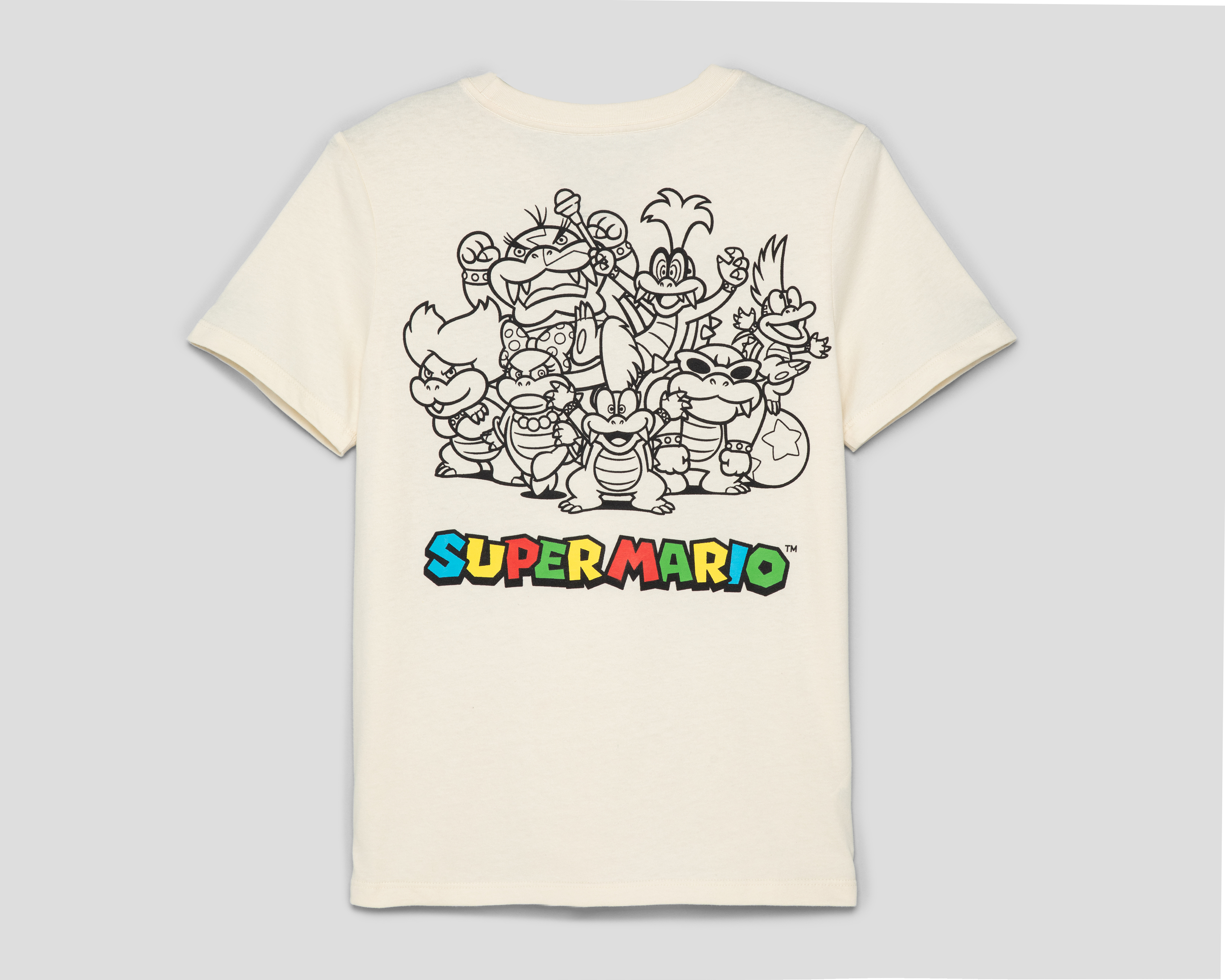 Foto 2 | Foto 2 | Playera de Cuello Redondo Beige Super Mario Juvenil