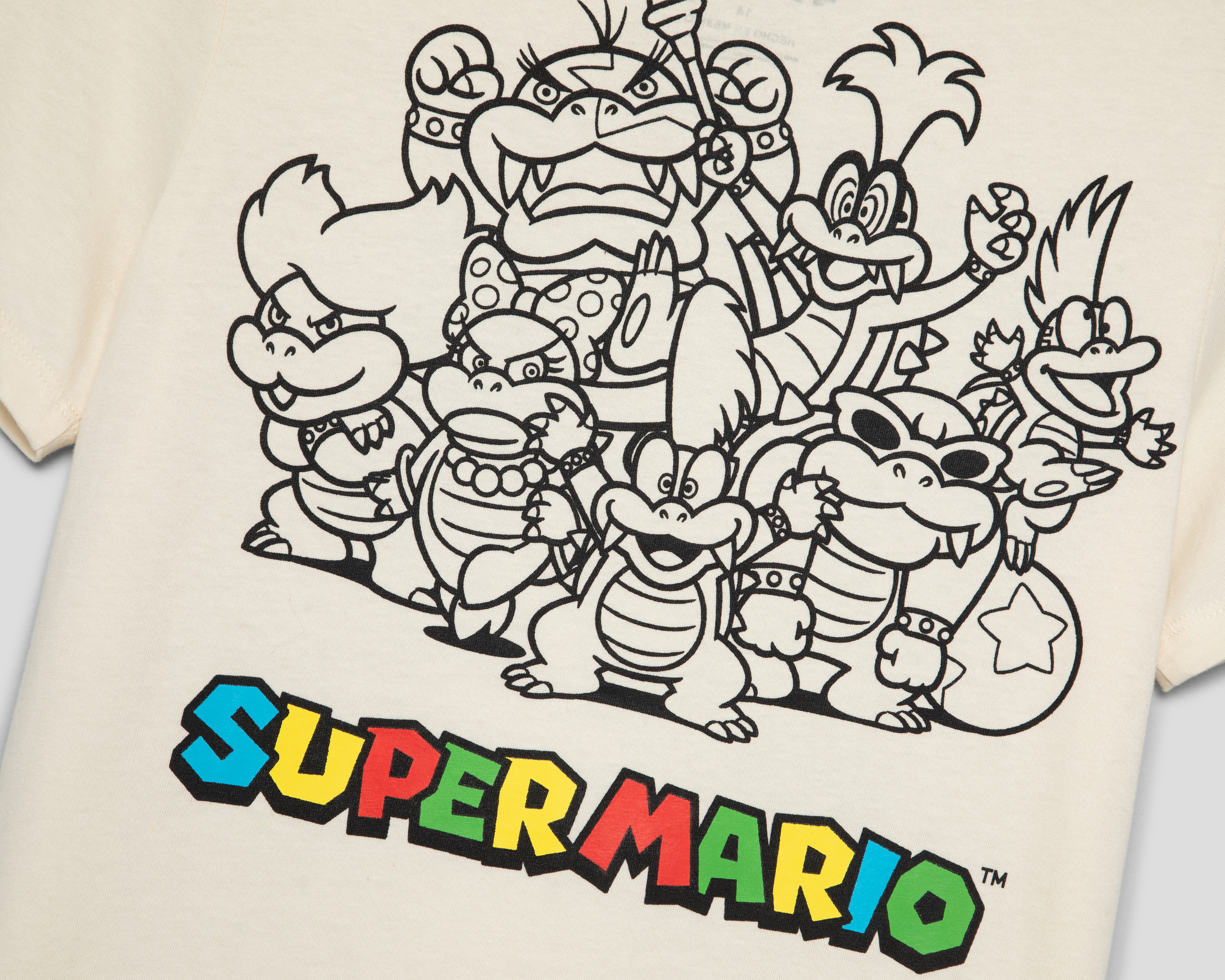 Foto 3 | Foto 3 | Playera de Cuello Redondo Beige Super Mario Juvenil