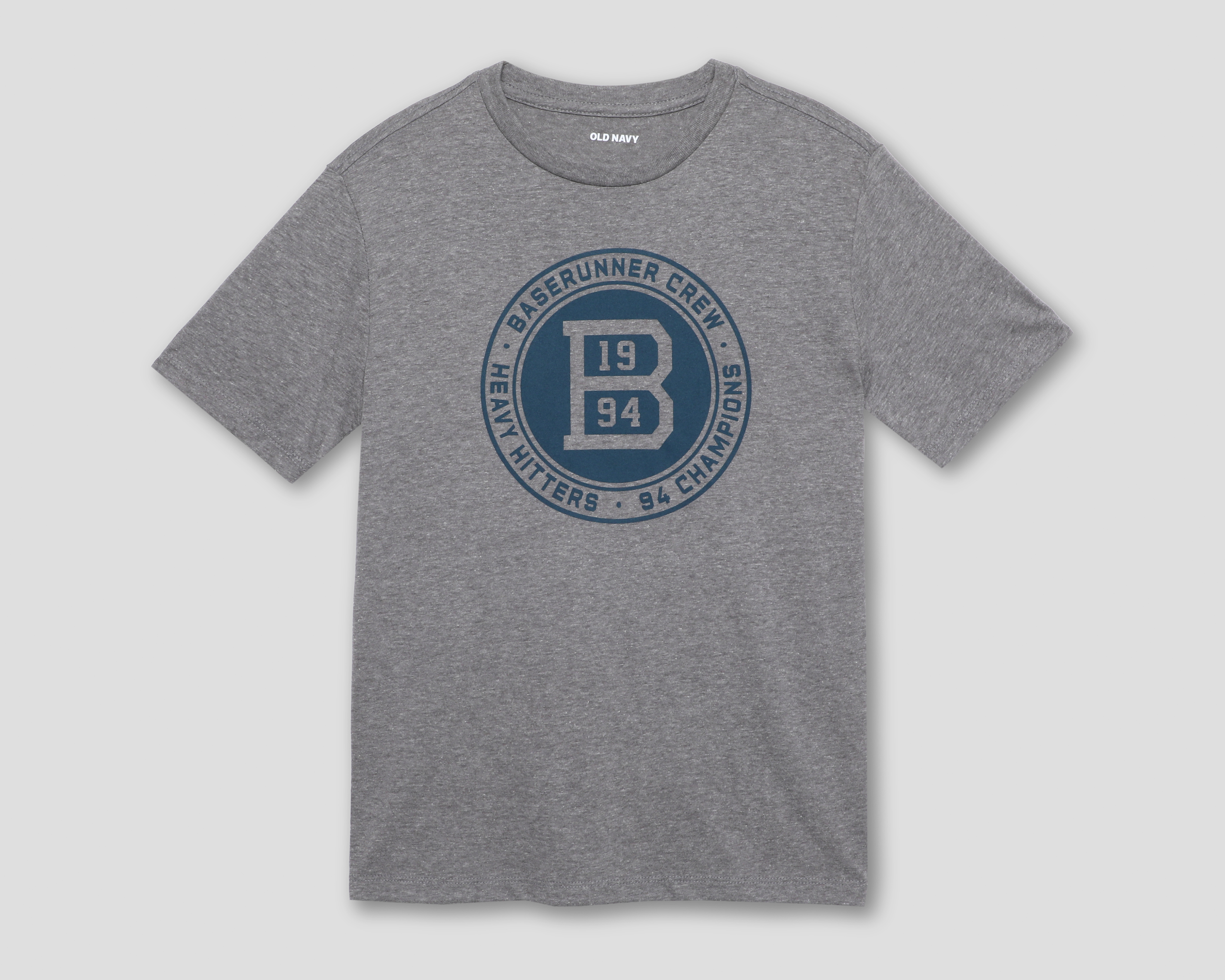 Playera de Cuello Redondo Gris Old Navy para Niño